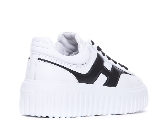 Hogan Sneakers White Calf Leather/rubber Sole