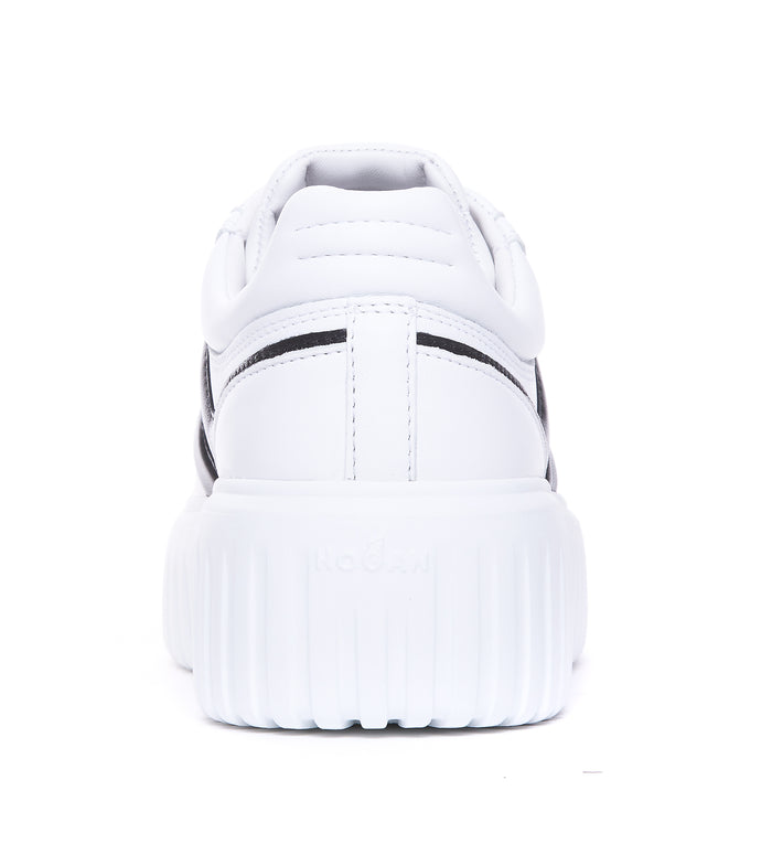 Hogan Sneakers White Calf Leather/rubber Sole