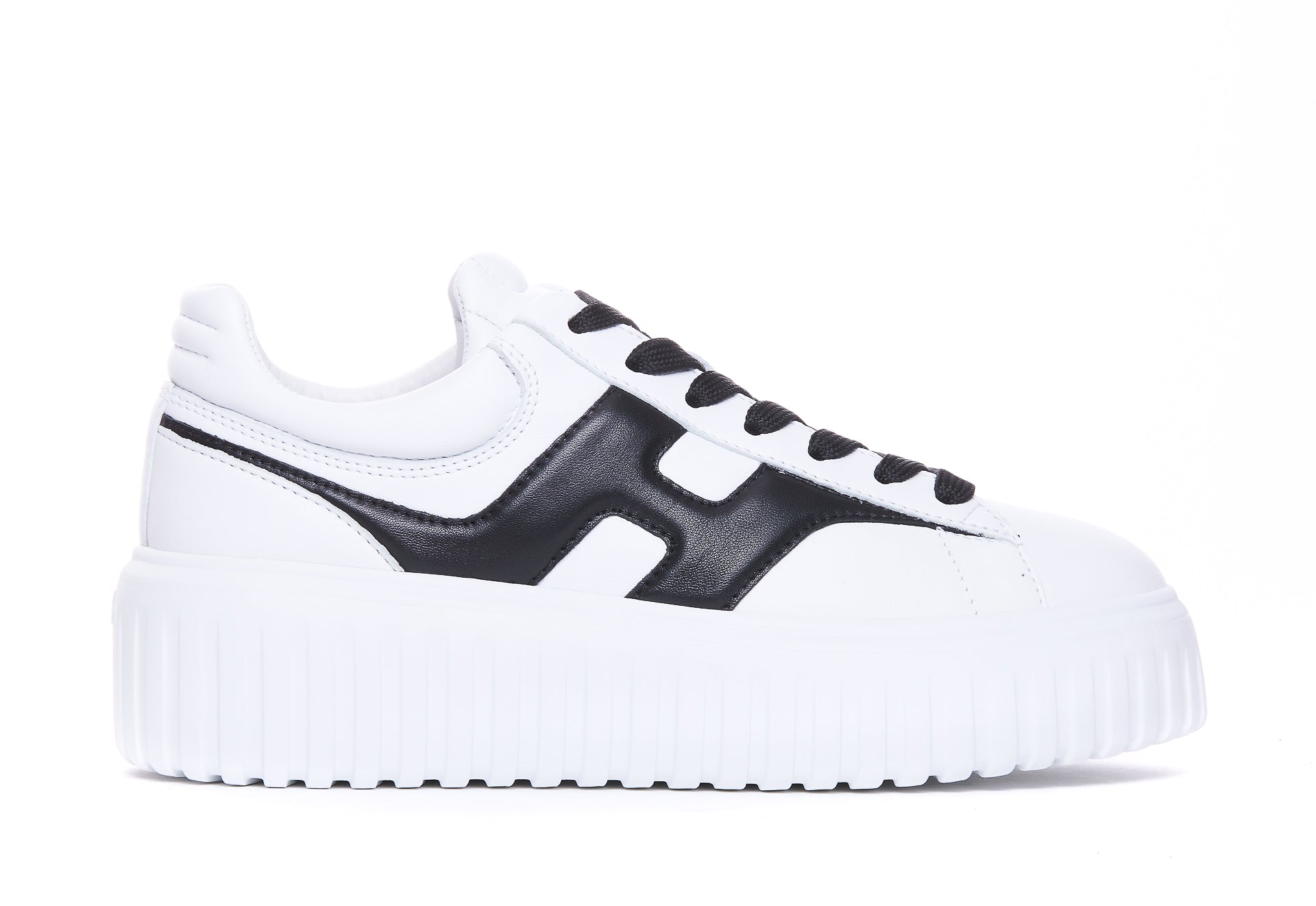 Hogan Sneakers White Calf Leather/rubber Sole