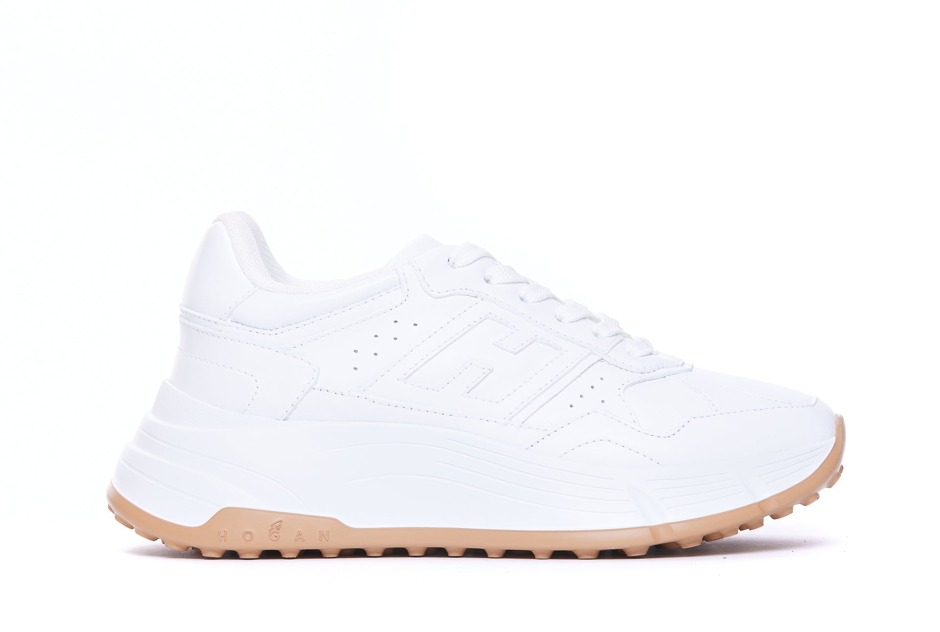 Hogan Sneakers White Calf Leather/rubber Sole