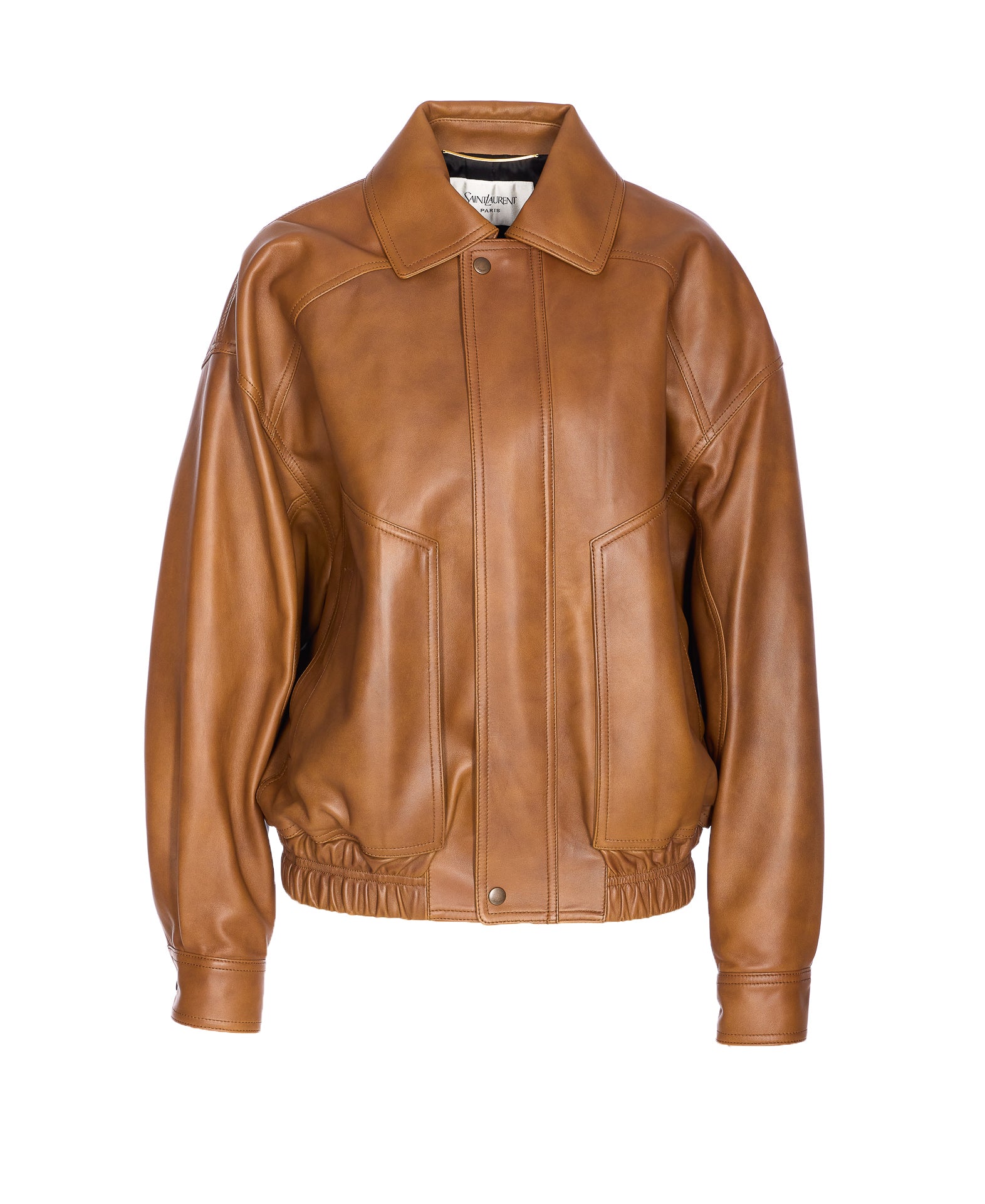 Saint Laurent Shirts Brown Lambskin