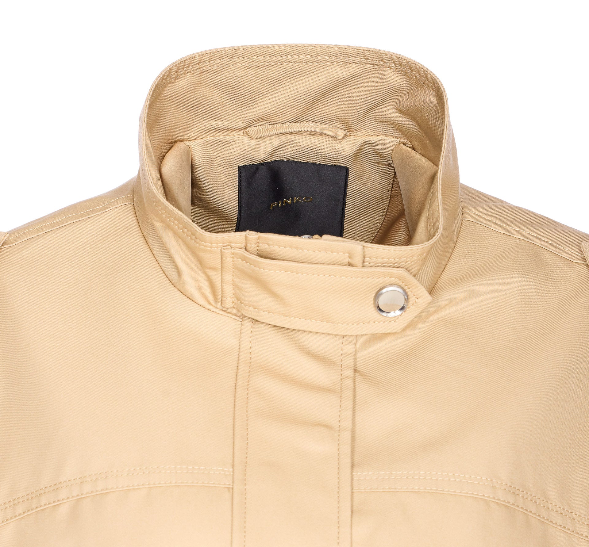 Pinko Jackets Beige Cotton