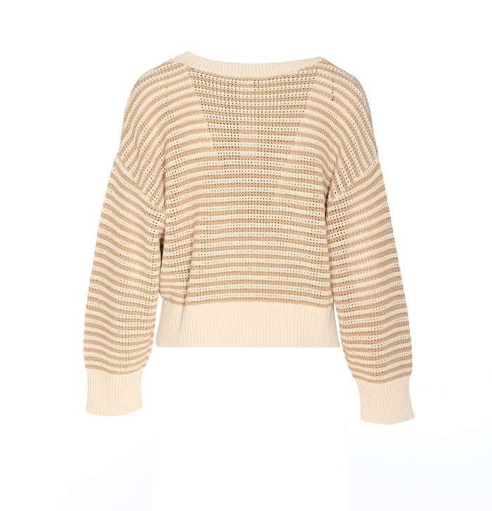 Twin-Set Sweaters Beige Cotton