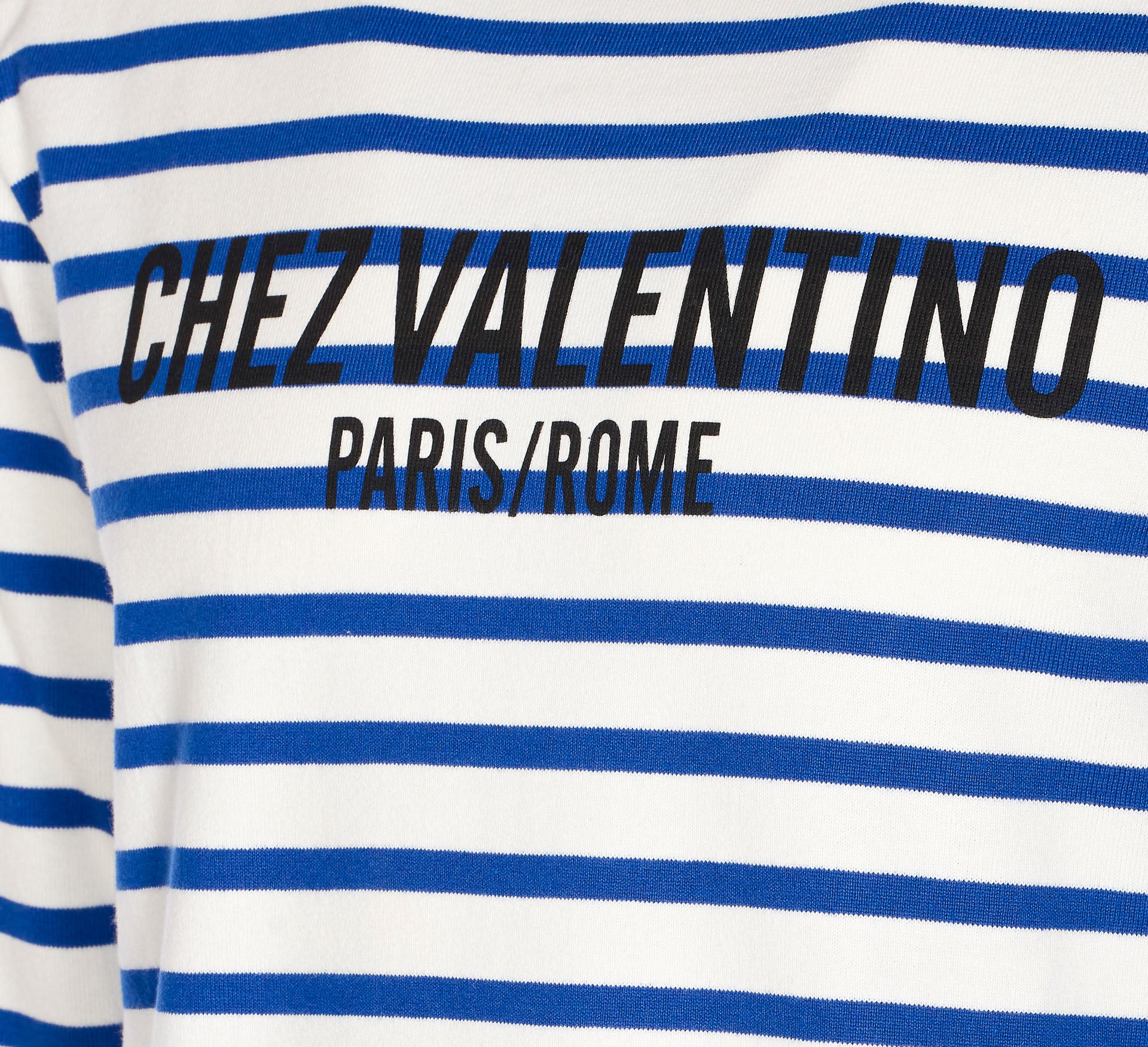 Valentino Garavani T-Shirts And Polos Blue Cotton