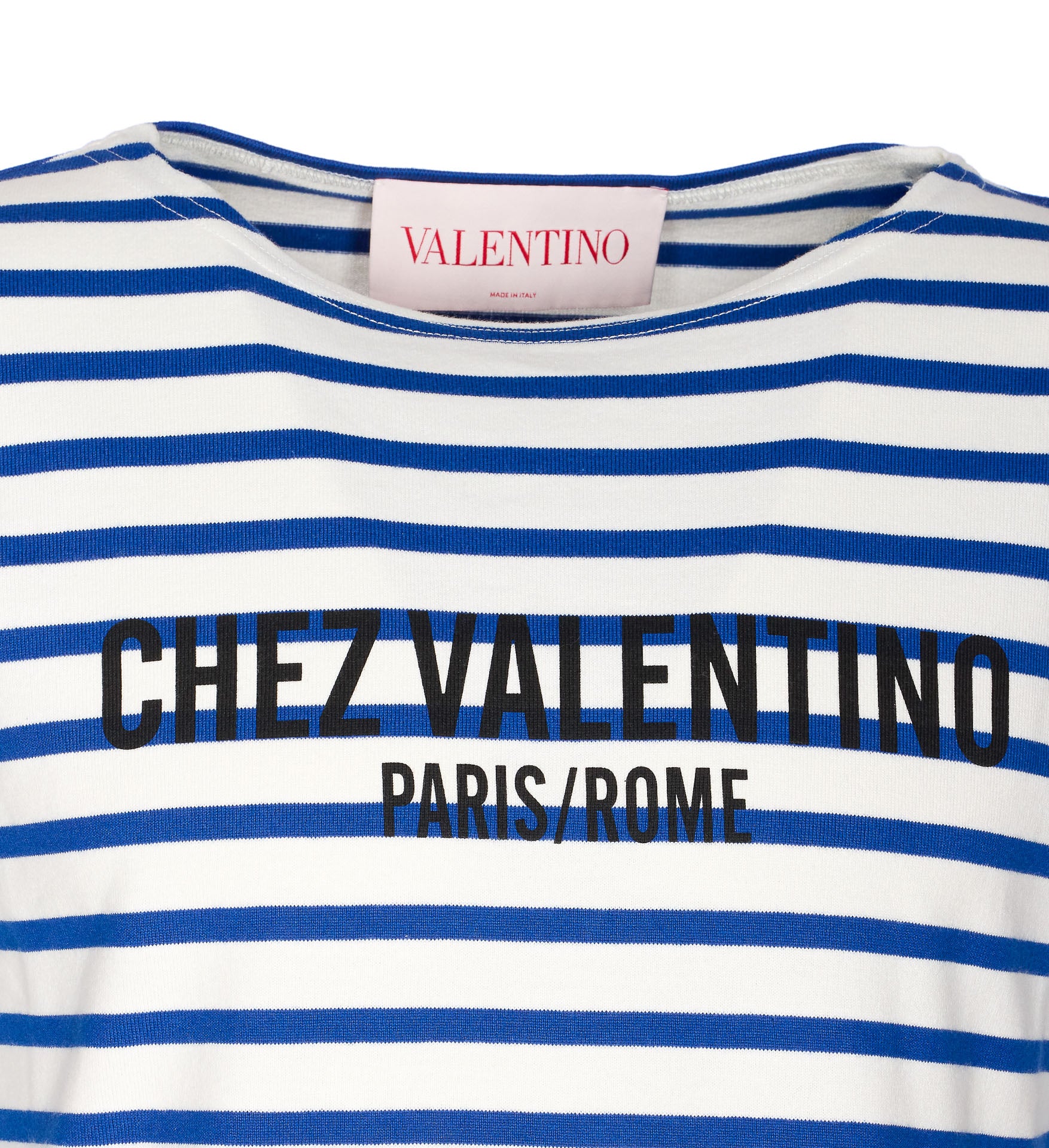 Valentino Garavani T-Shirts And Polos Blue Cotton