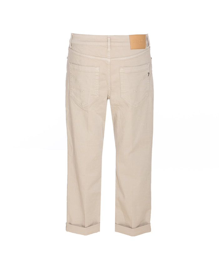 Dondup Trousers Beige Cotton