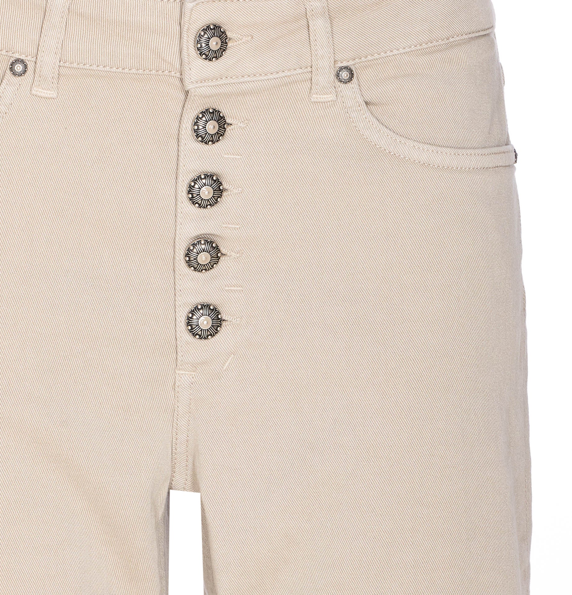 Dondup Trousers Beige Cotton