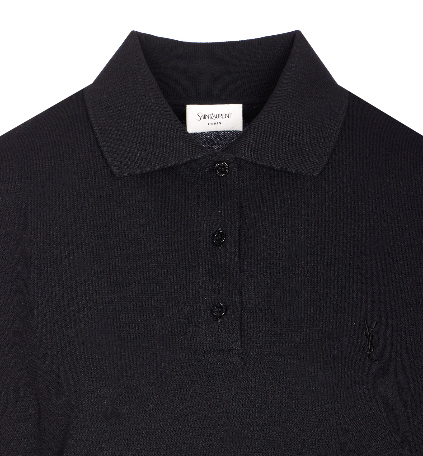 Saint Laurent T-Shirts And Polos Black Cotton