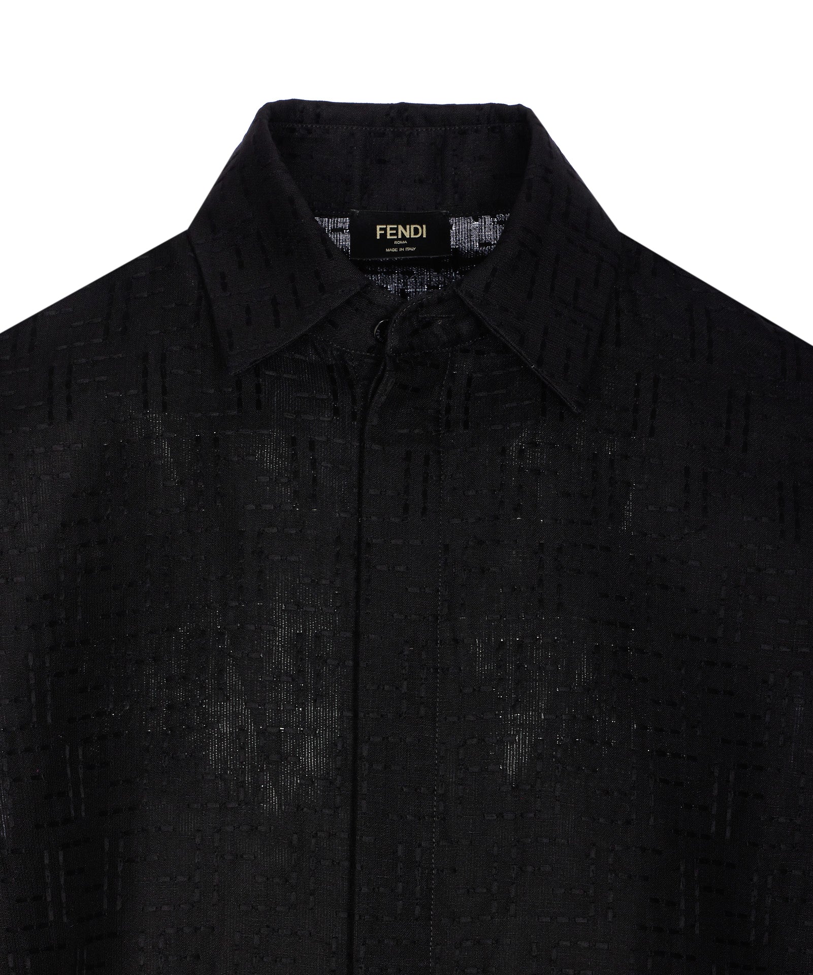 Fendi Shirts Black Linen