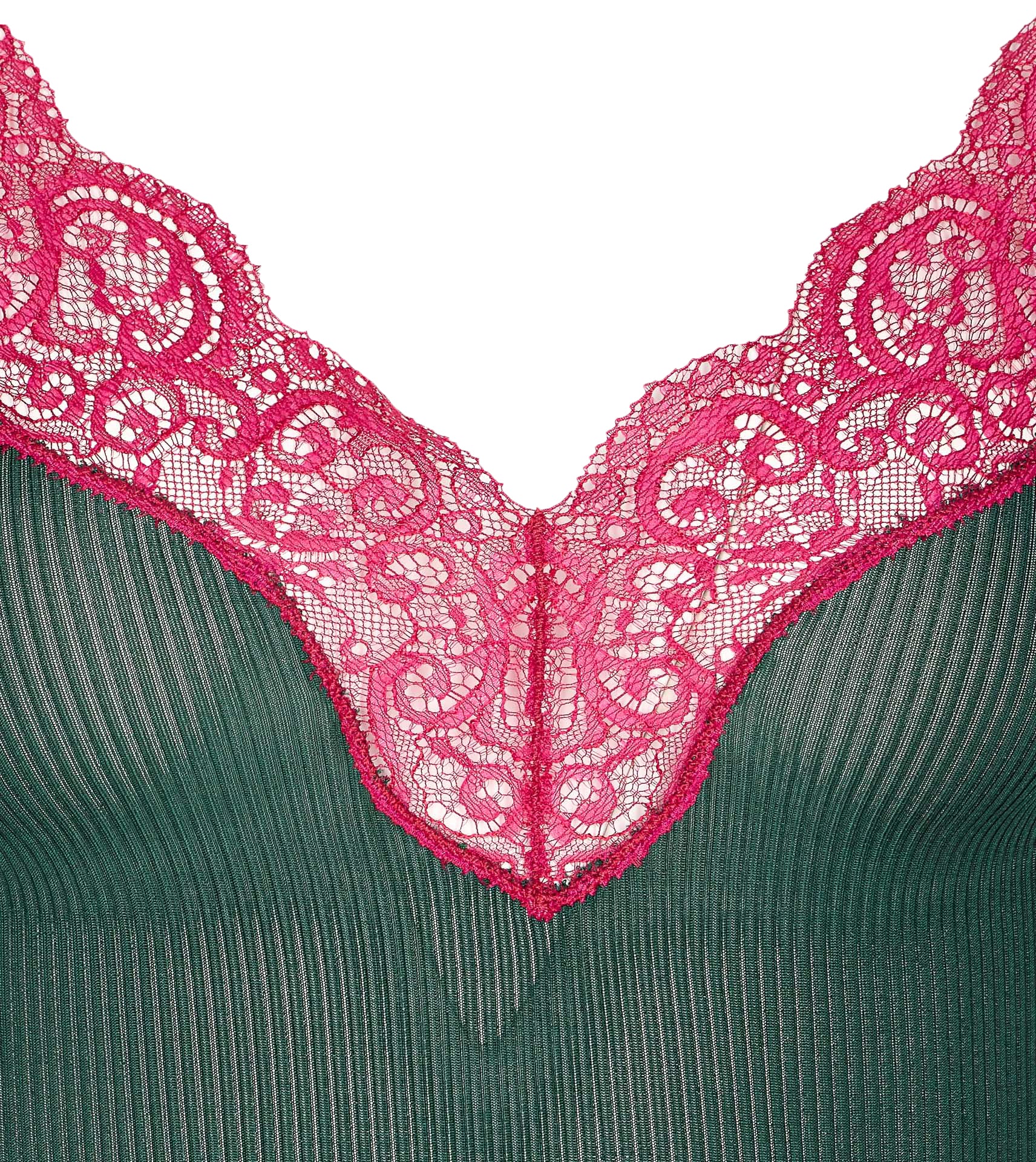 Saint Laurent Top Green Silk