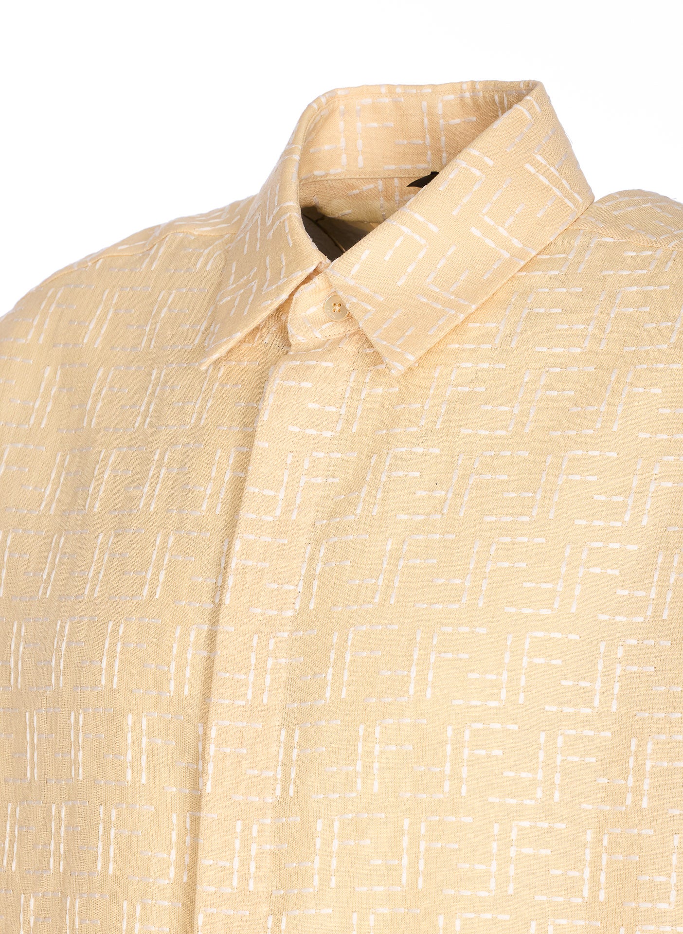 Fendi Shirts Yellow Linen