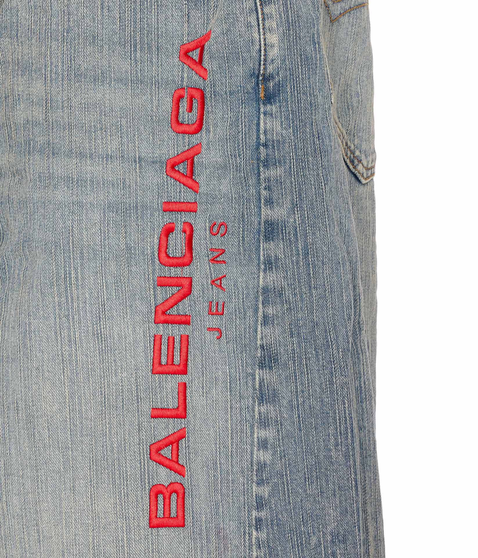 Balenciaga Trousers Blue Cotton