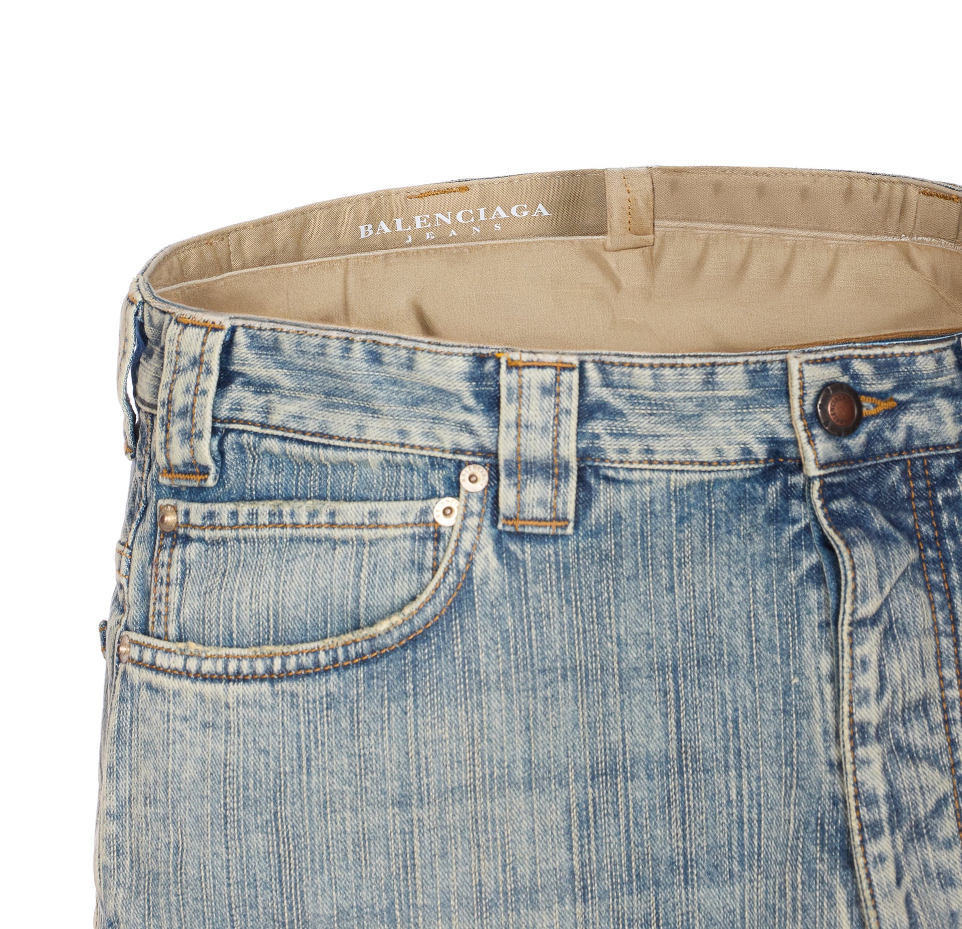 Balenciaga Trousers Blue Cotton