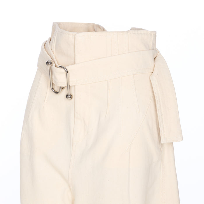 Sportmax Trousers White Cotton
