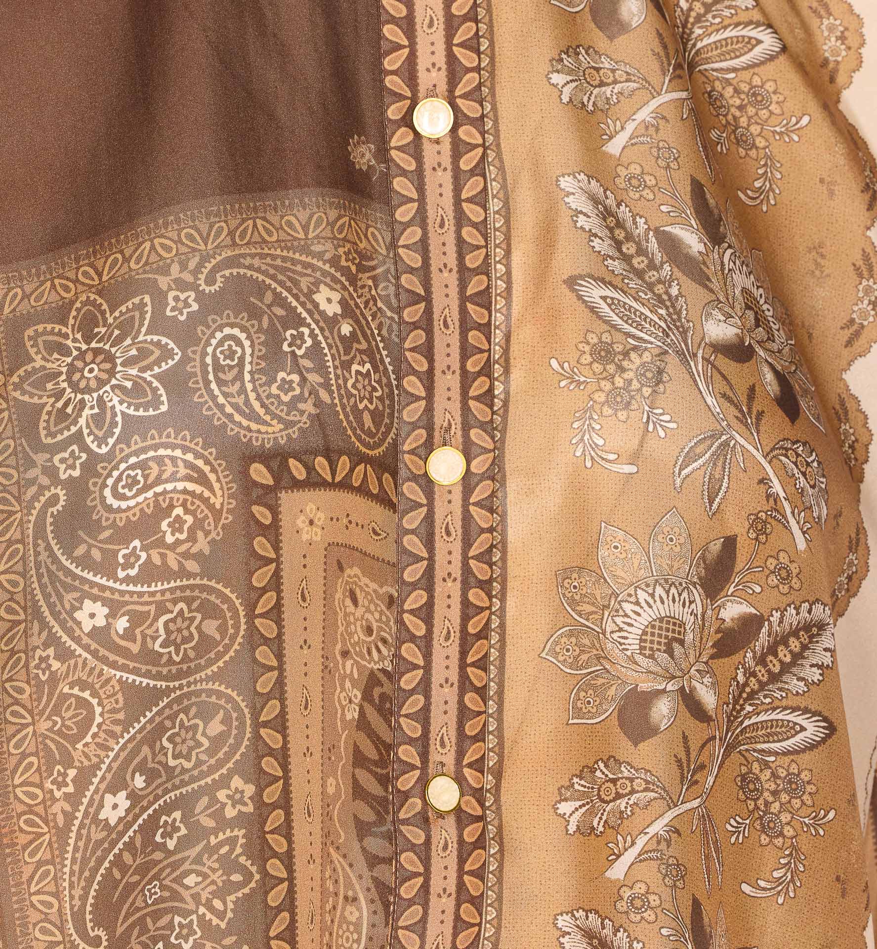Zimmermann Shirts Brown Silk