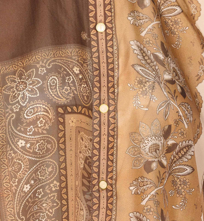 Zimmermann Shirts Brown Silk