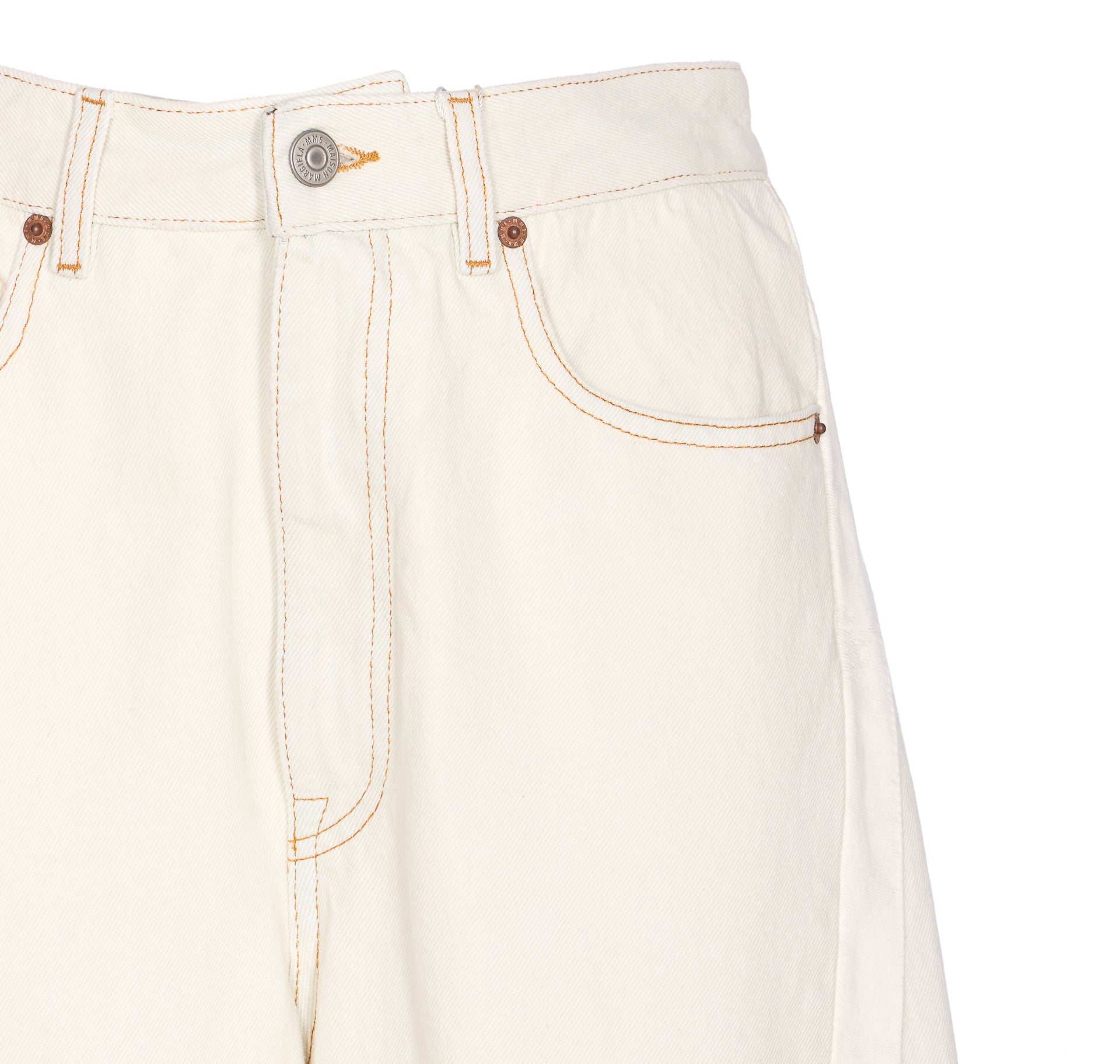 Mm6 Maison Margiela Jeans White Cotton