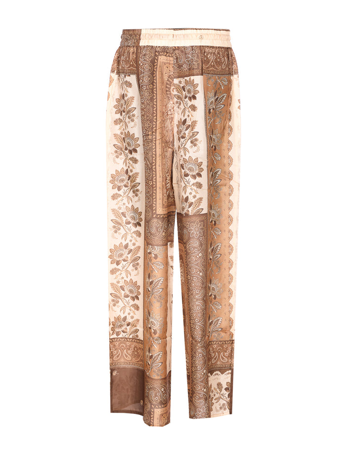 Zimmermann Trousers Brown Silk