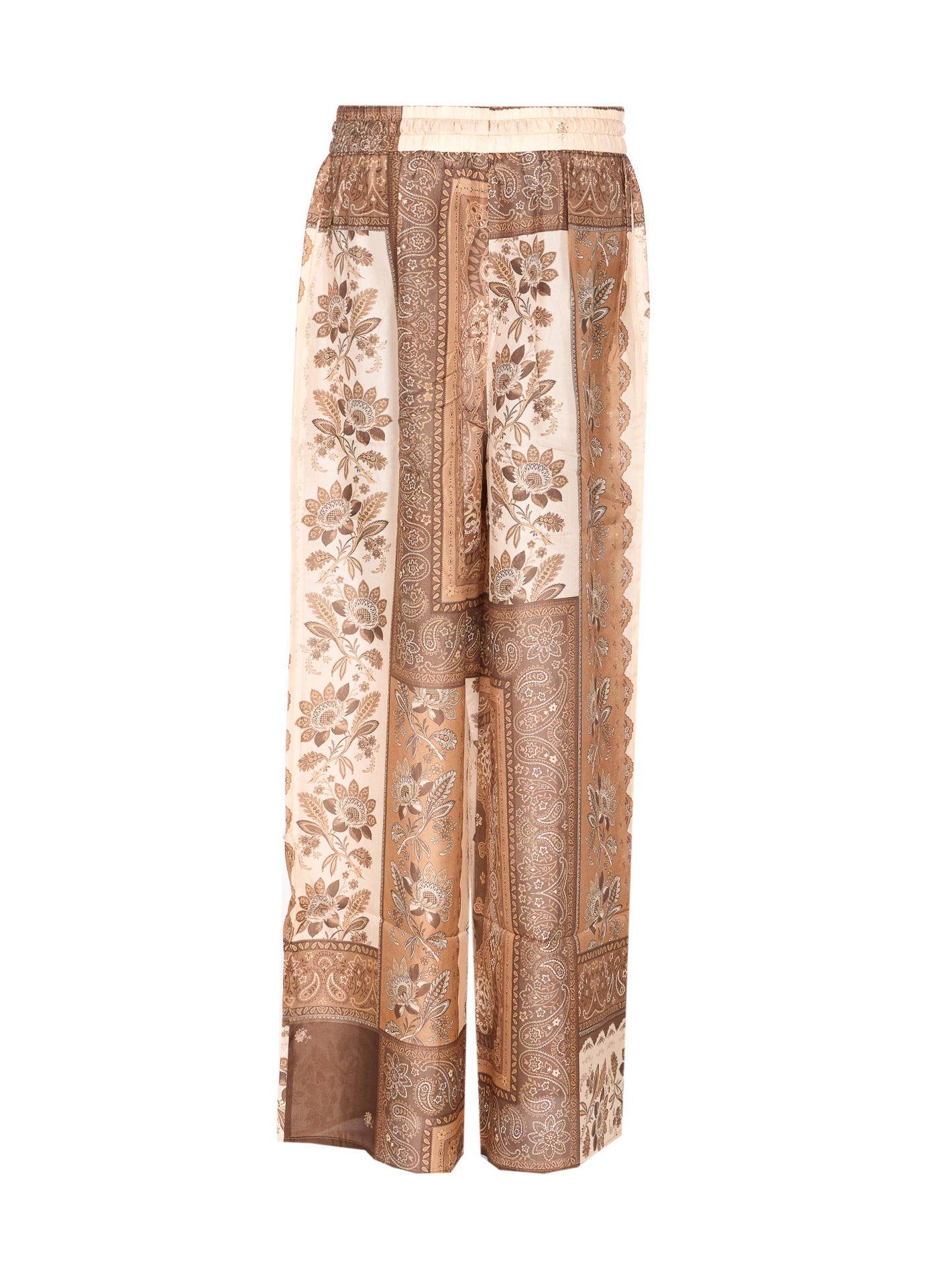Zimmermann Trousers Brown Silk
