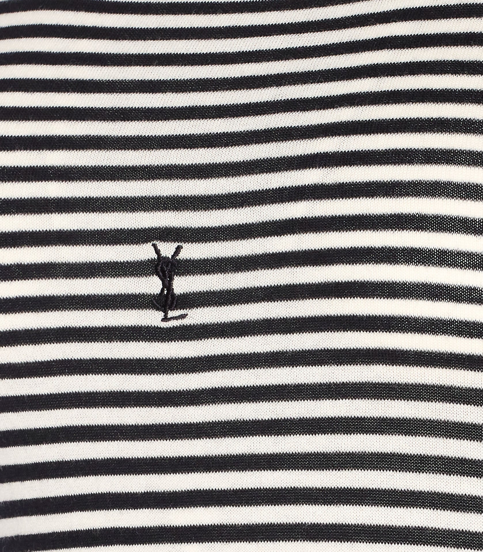 Saint Laurent Top Black Cotton