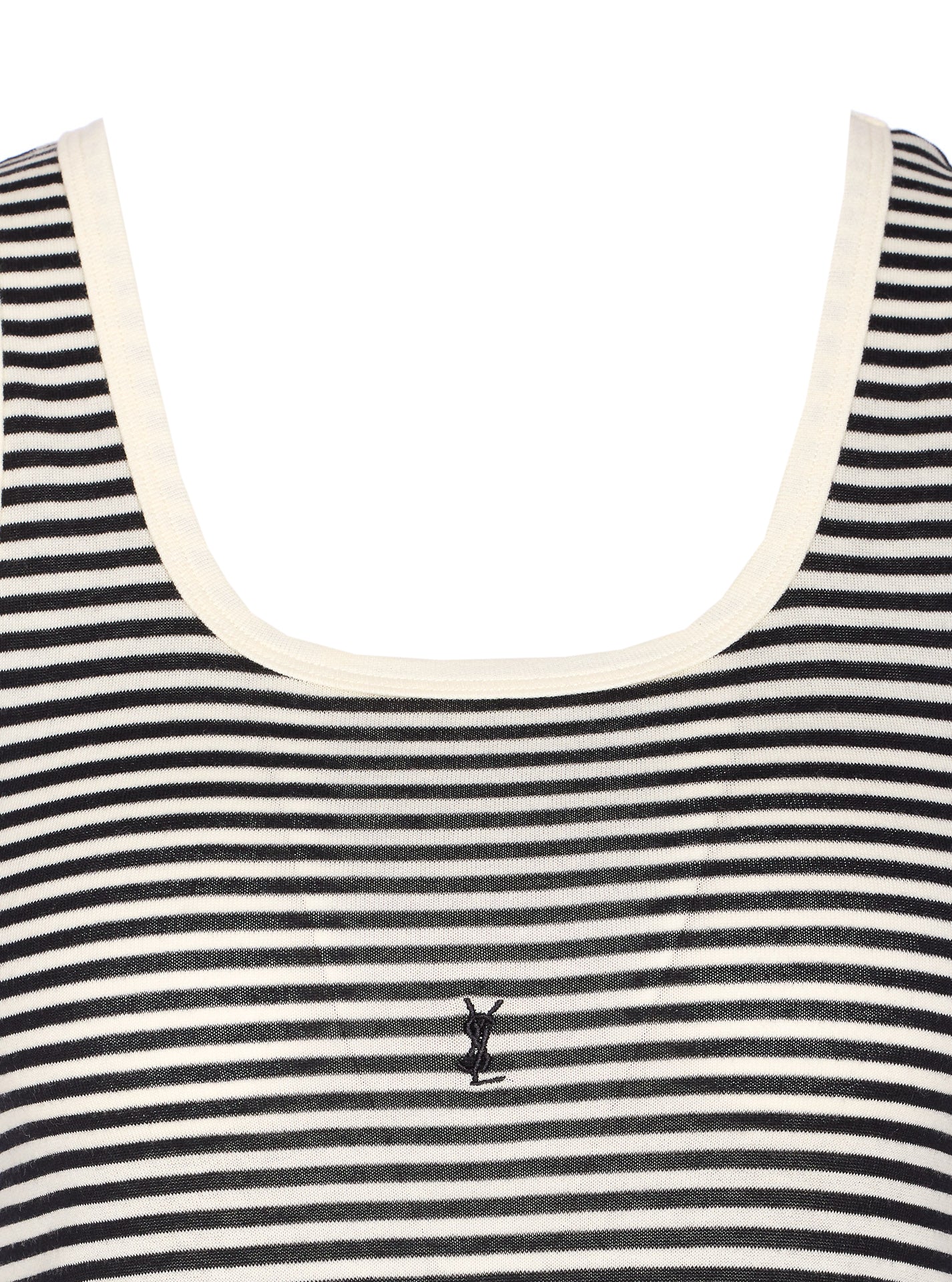 Saint Laurent Top Black Cotton