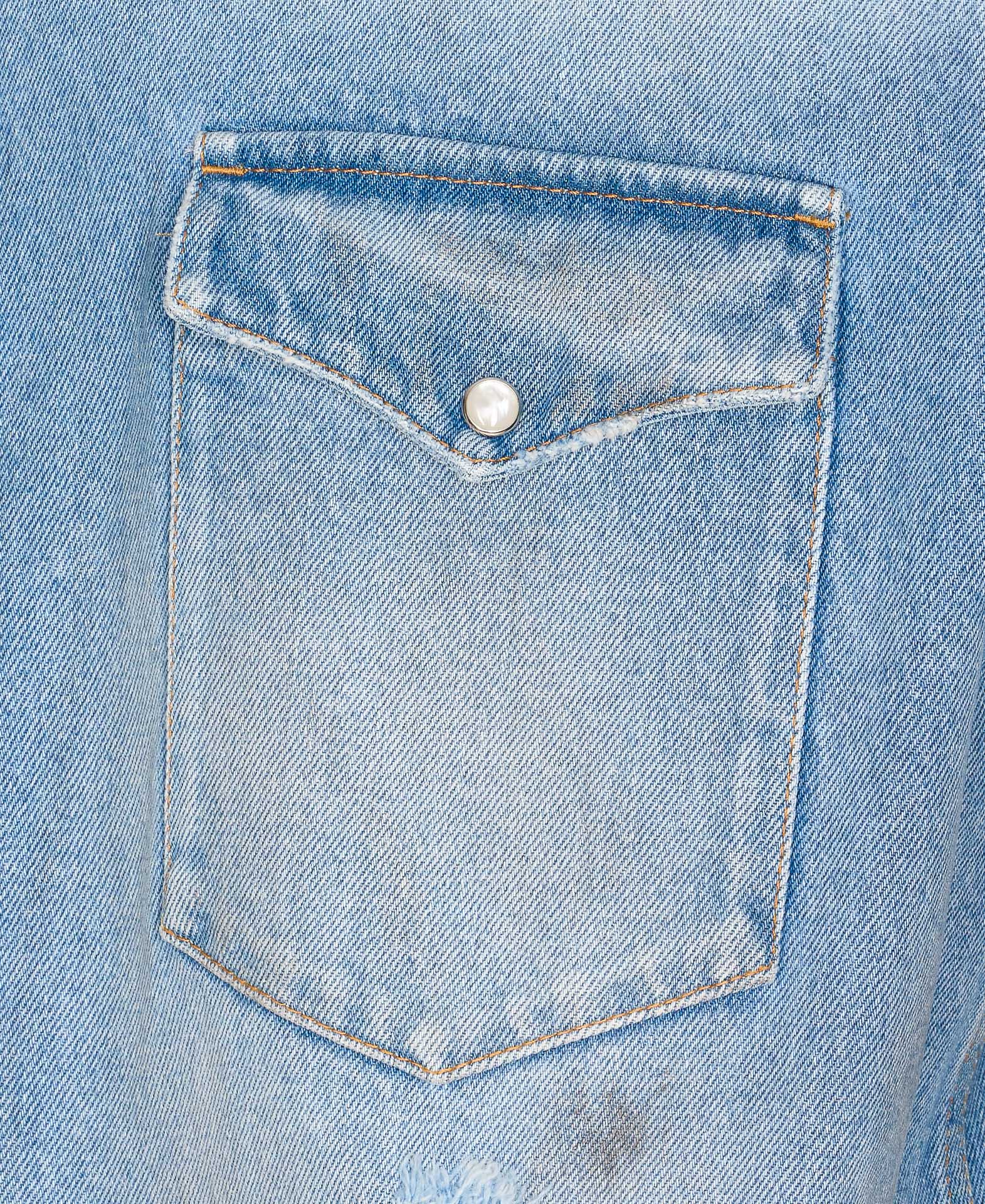 Mm6 Maison Margiela Shirts Blue Cotton