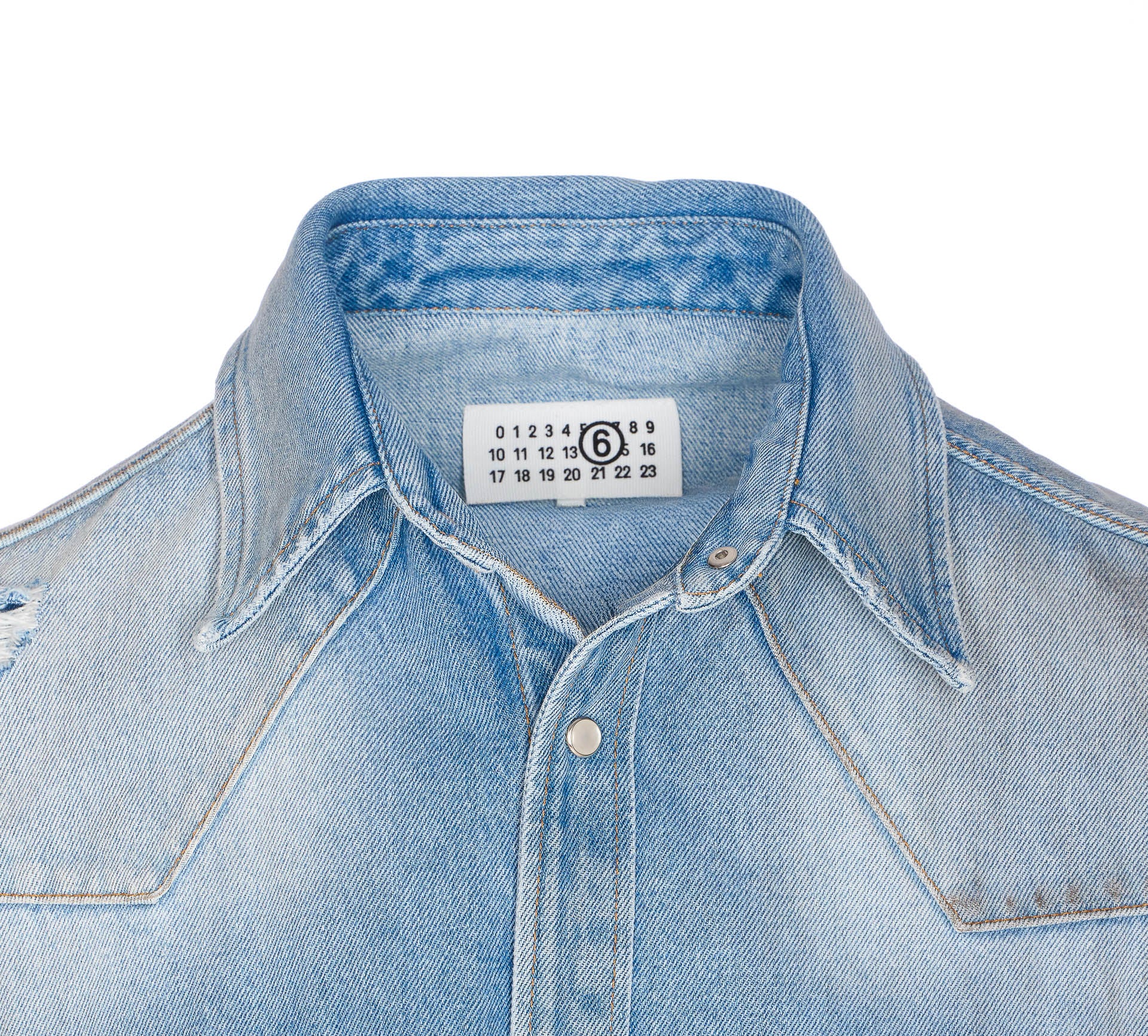 Mm6 Maison Margiela Shirts Blue Cotton