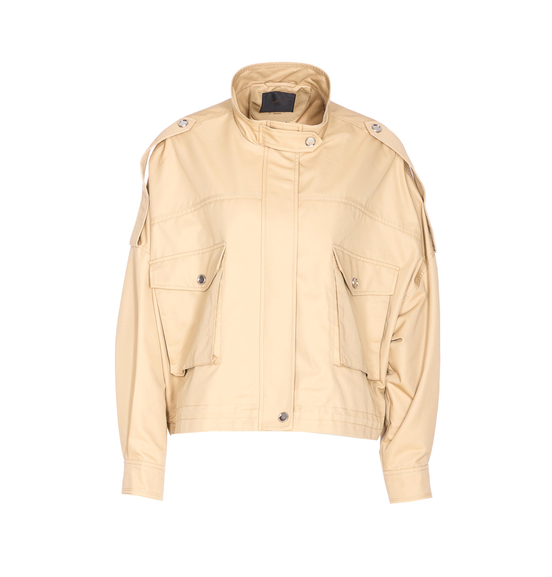 Pinko Jackets Beige Cotton