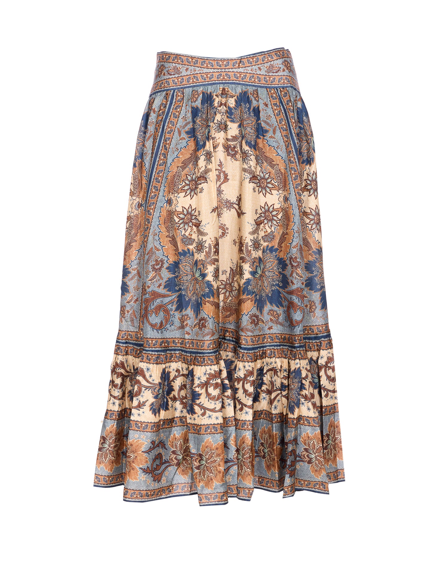 Zimmermann Skirts Blue Silk