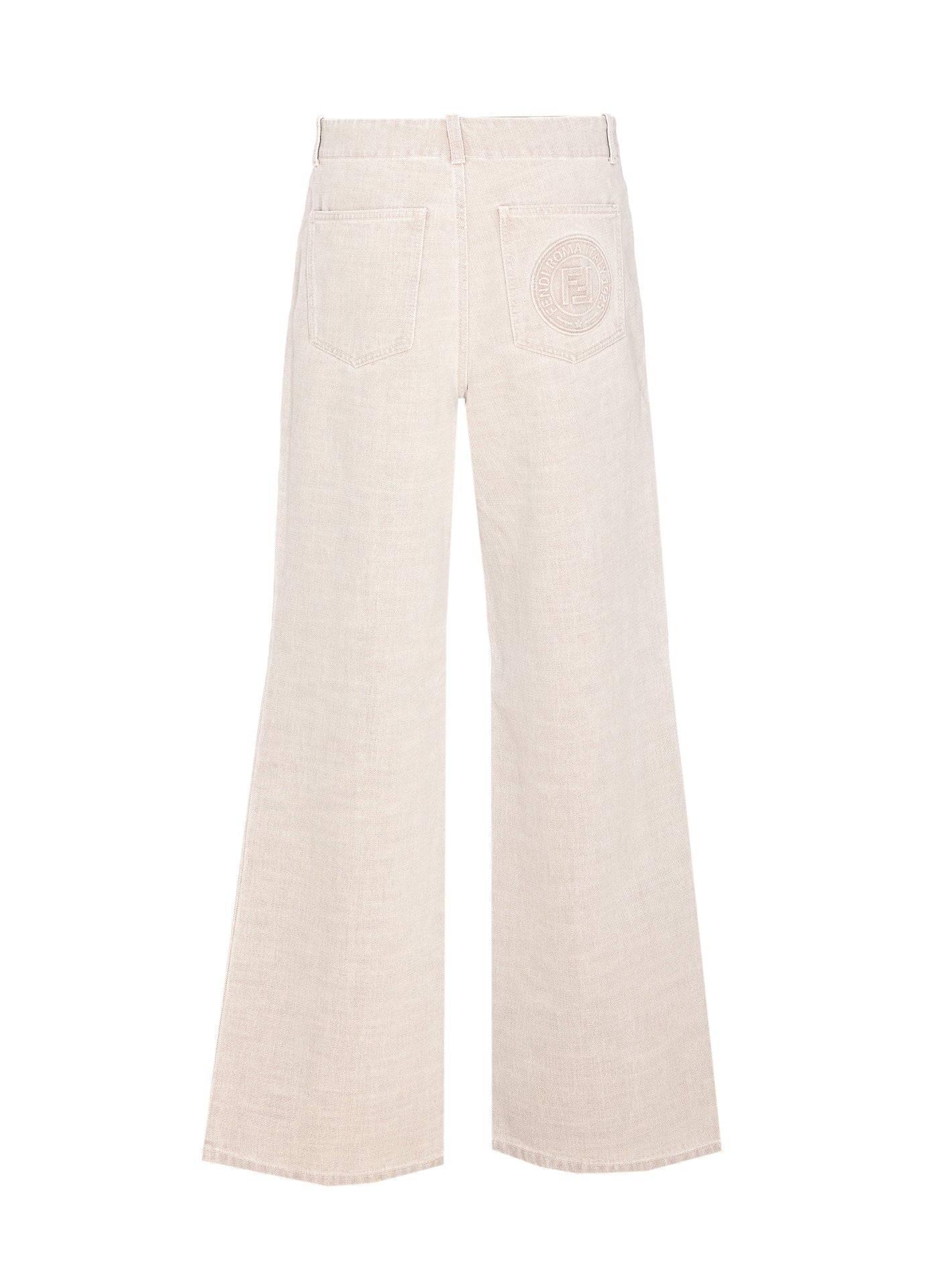 Fendi Trousers Beige Cotton