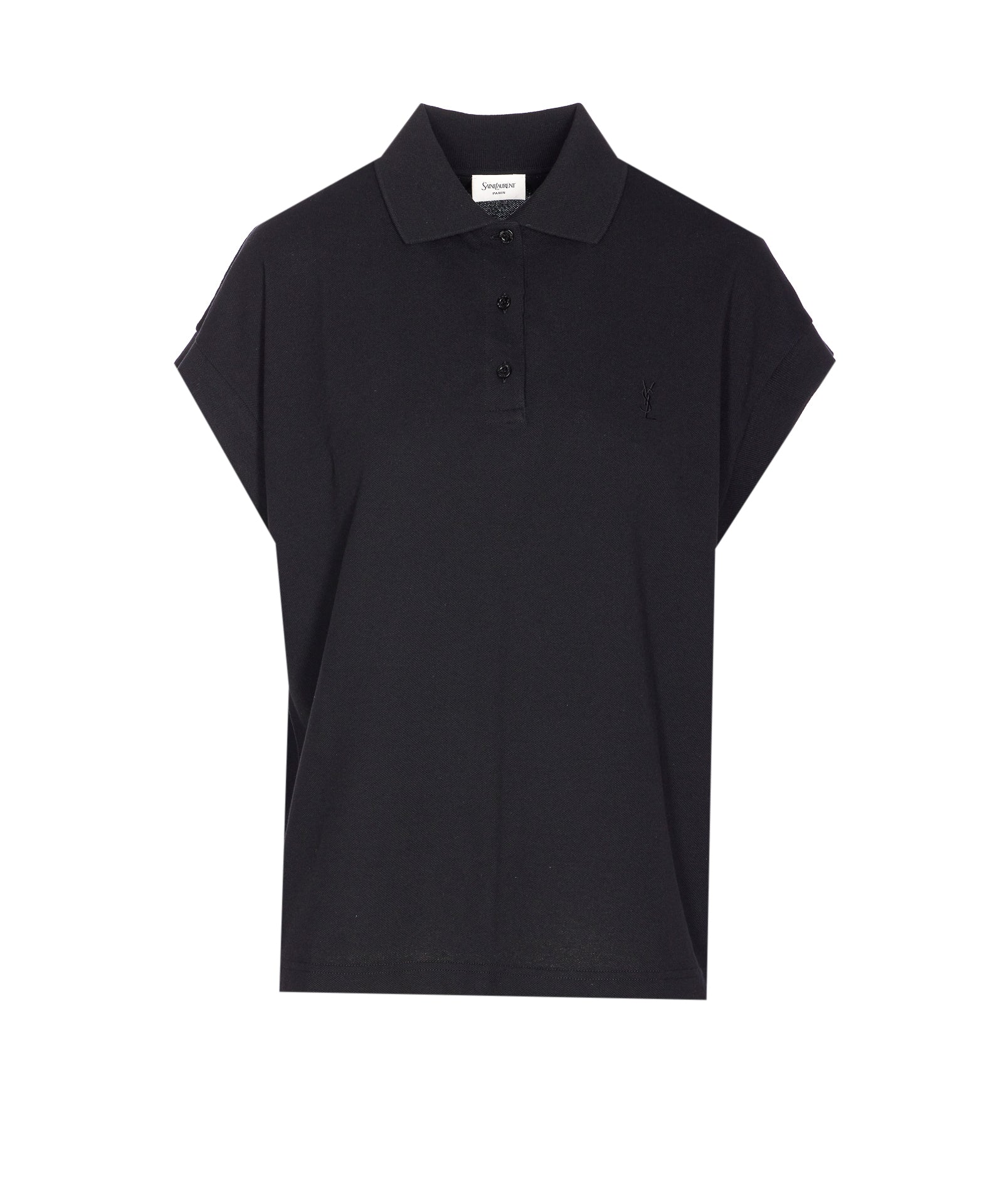 Saint Laurent T-Shirts And Polos Black Cotton