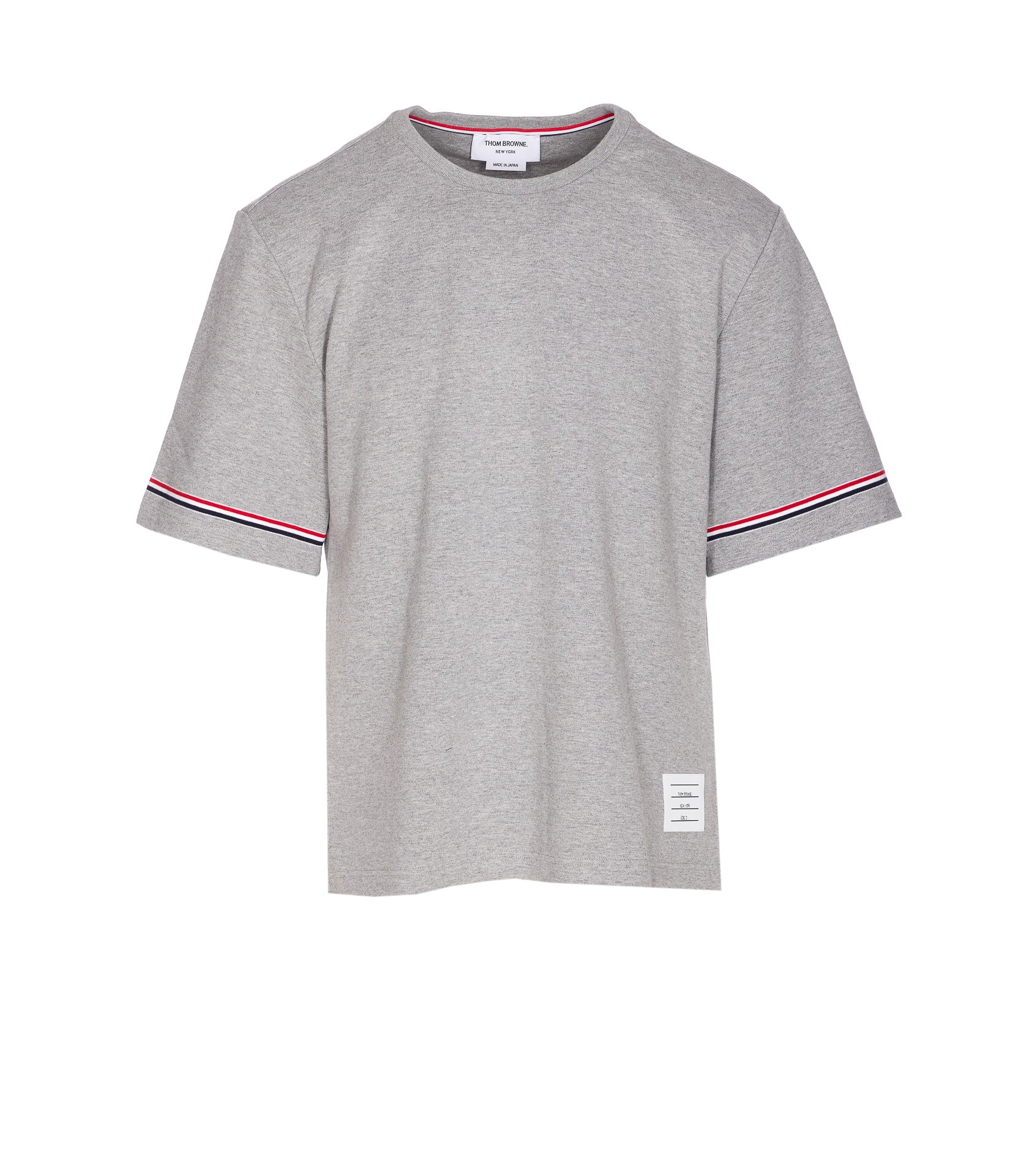 Thom Browne T-Shirts And Polos Grey Cotton