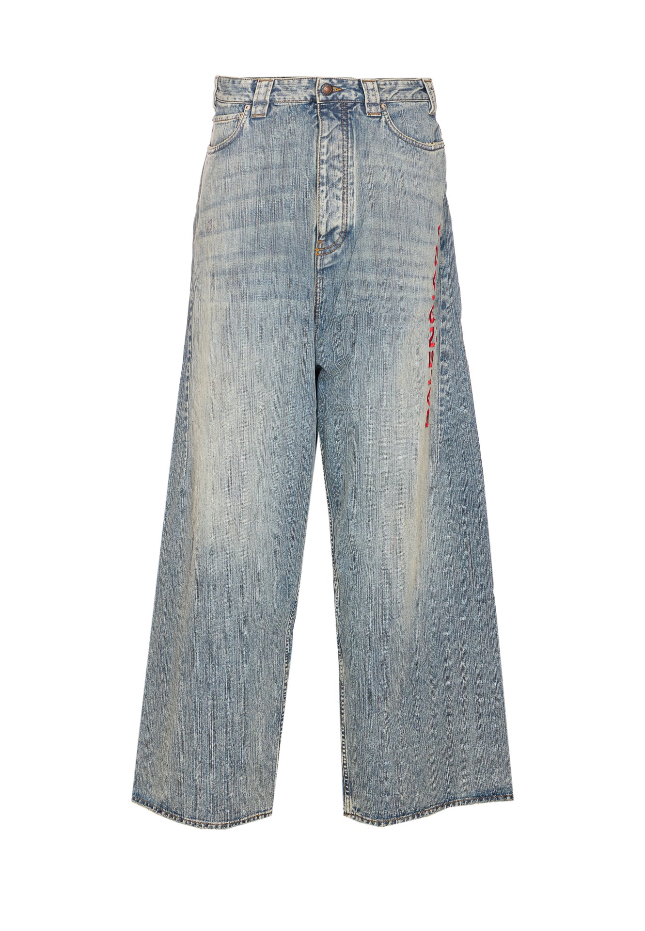 Balenciaga Trousers Blue Cotton