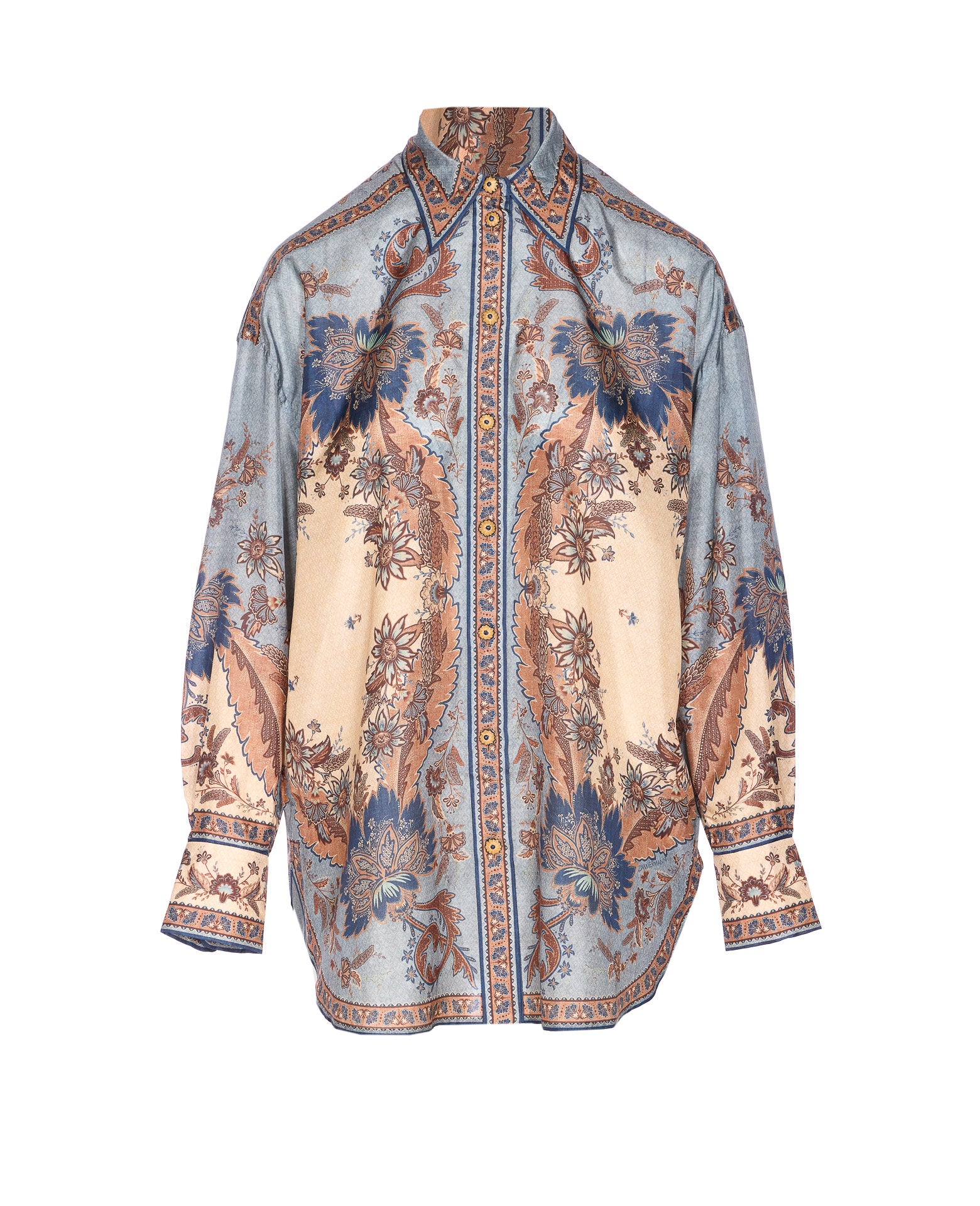 Zimmermann Shirts Blue Silk