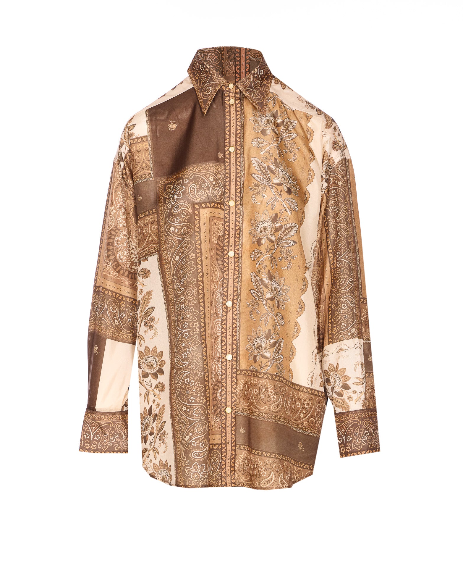 Zimmermann Shirts Brown Silk