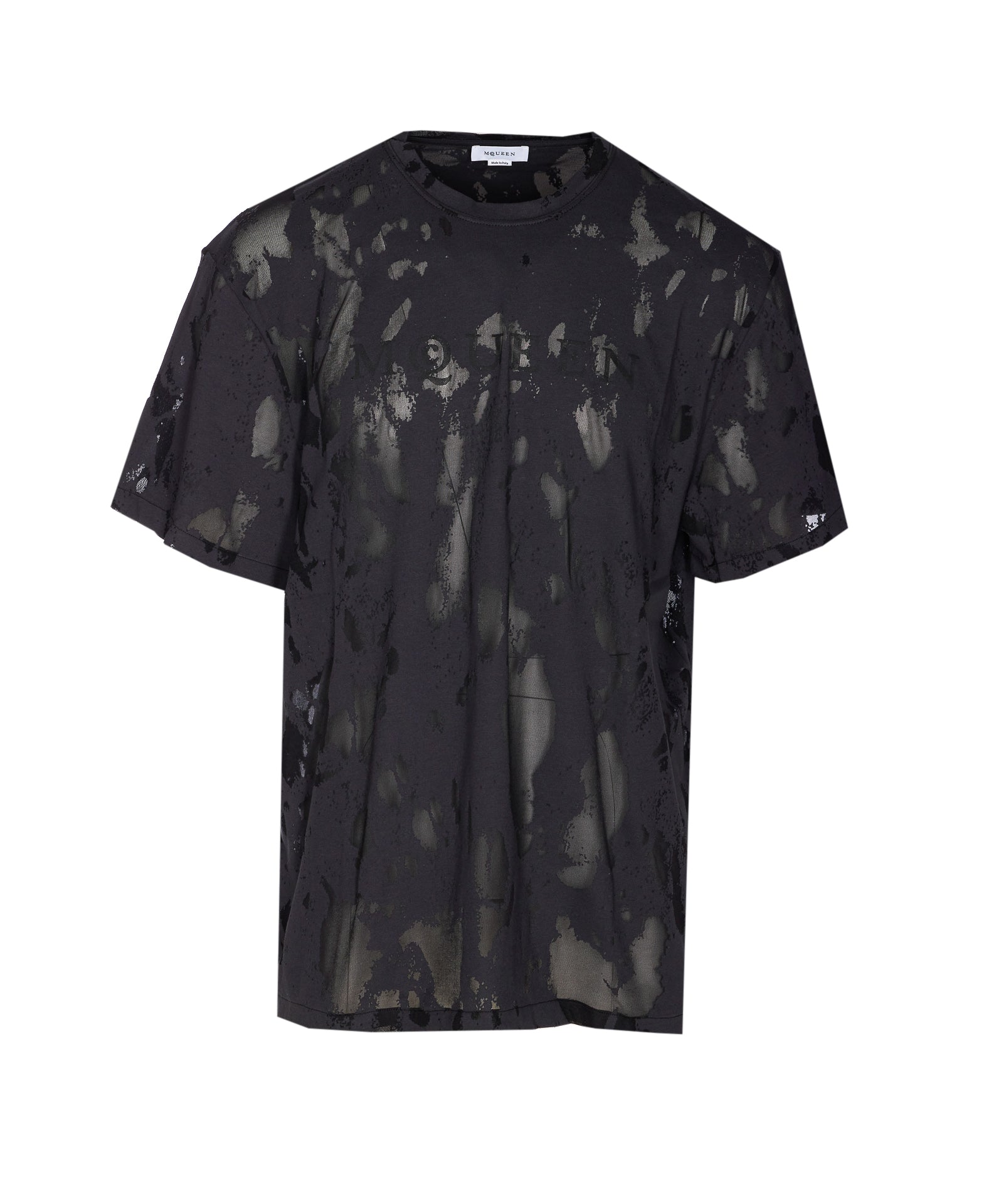 Alexander Mcqueen T-Shirts And Polos Black Cotton