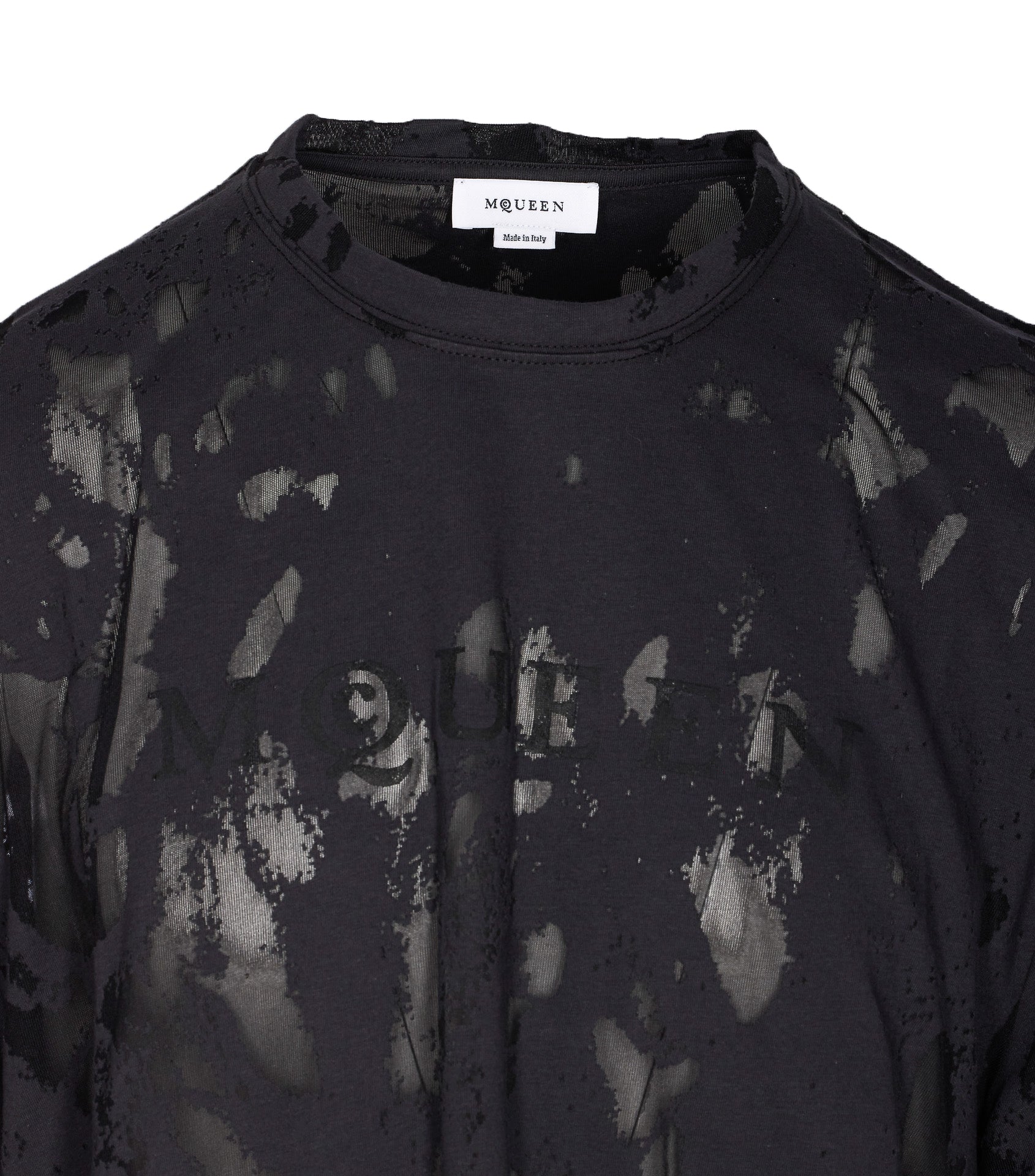 Alexander Mcqueen T-Shirts And Polos Black Cotton