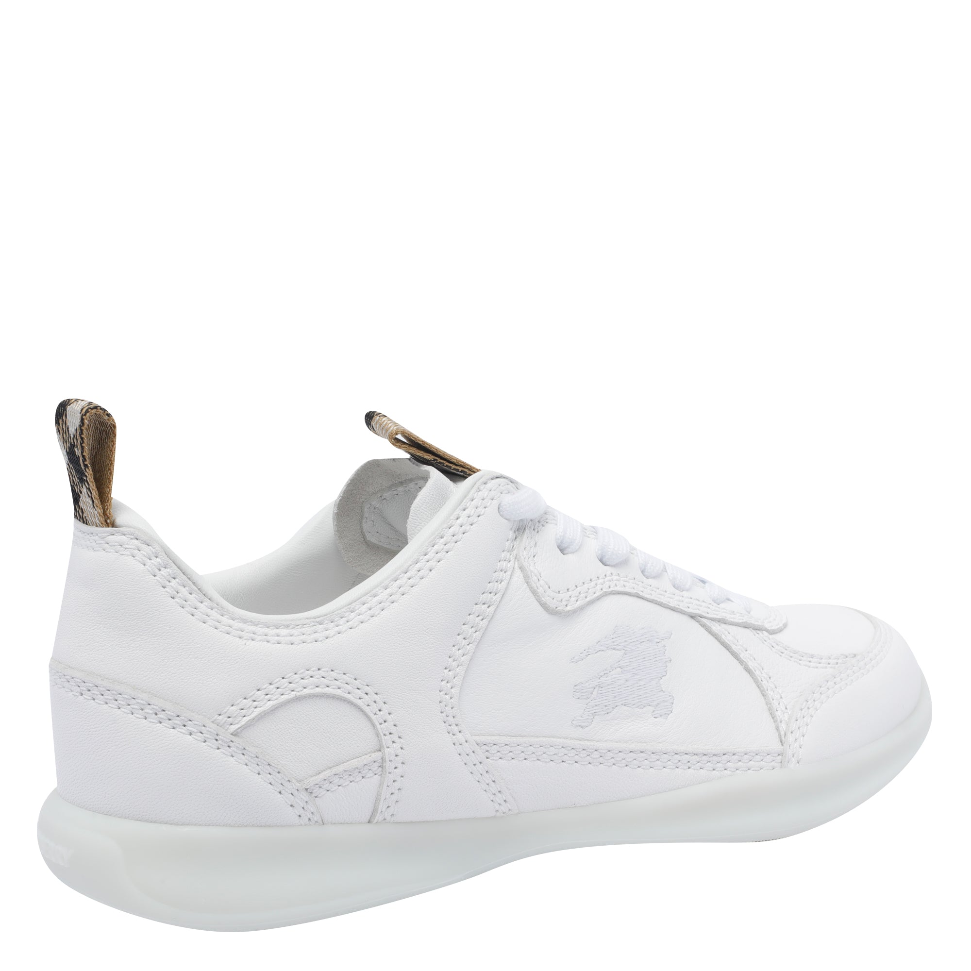 Burberry Sneakers White Calf Leather/rubber Sole
