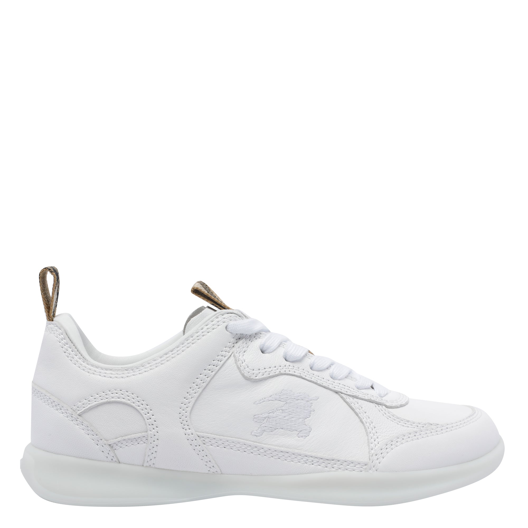 Burberry Sneakers White Calf Leather/rubber Sole