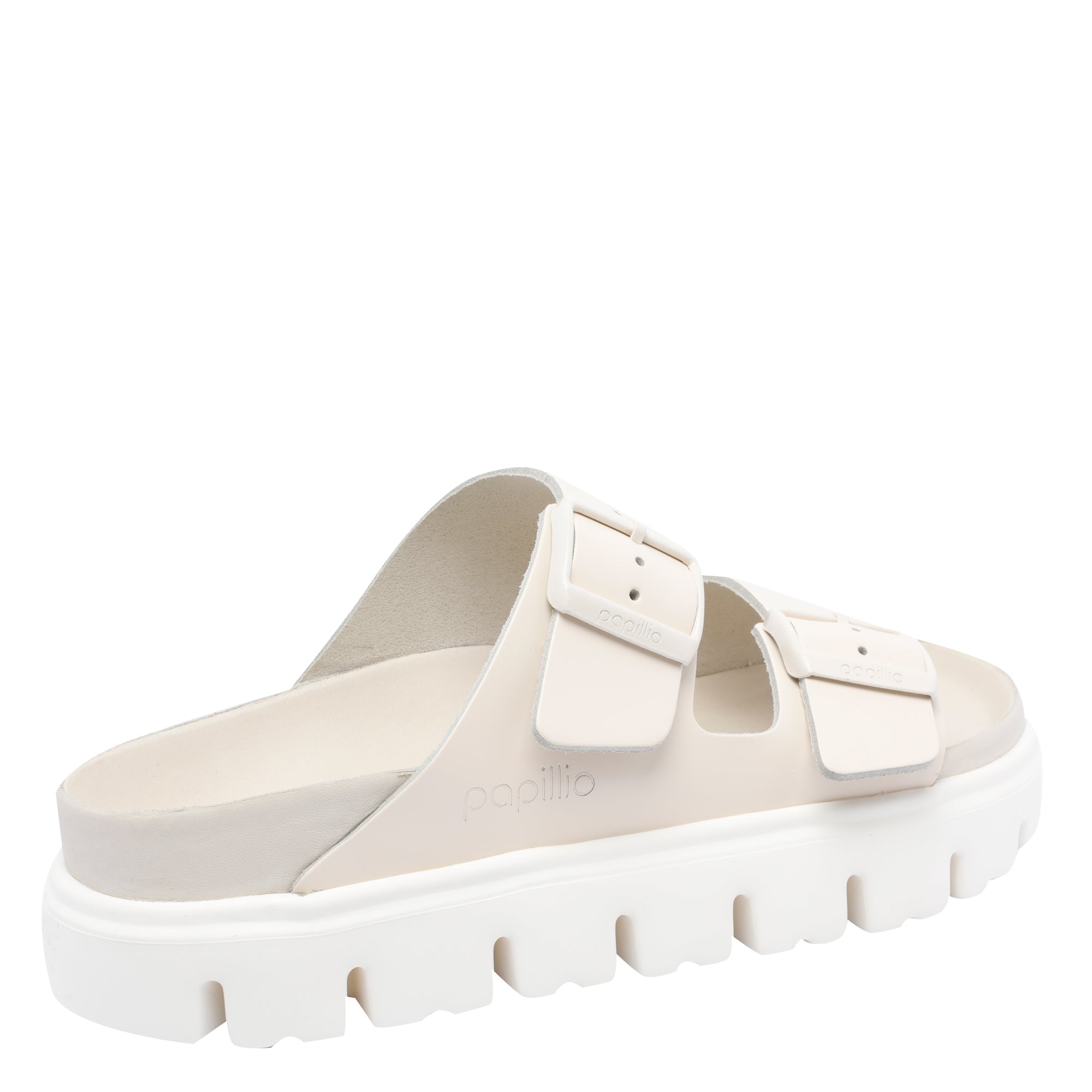 Birkenstock Sandals White Calf Leather/rubber Sole