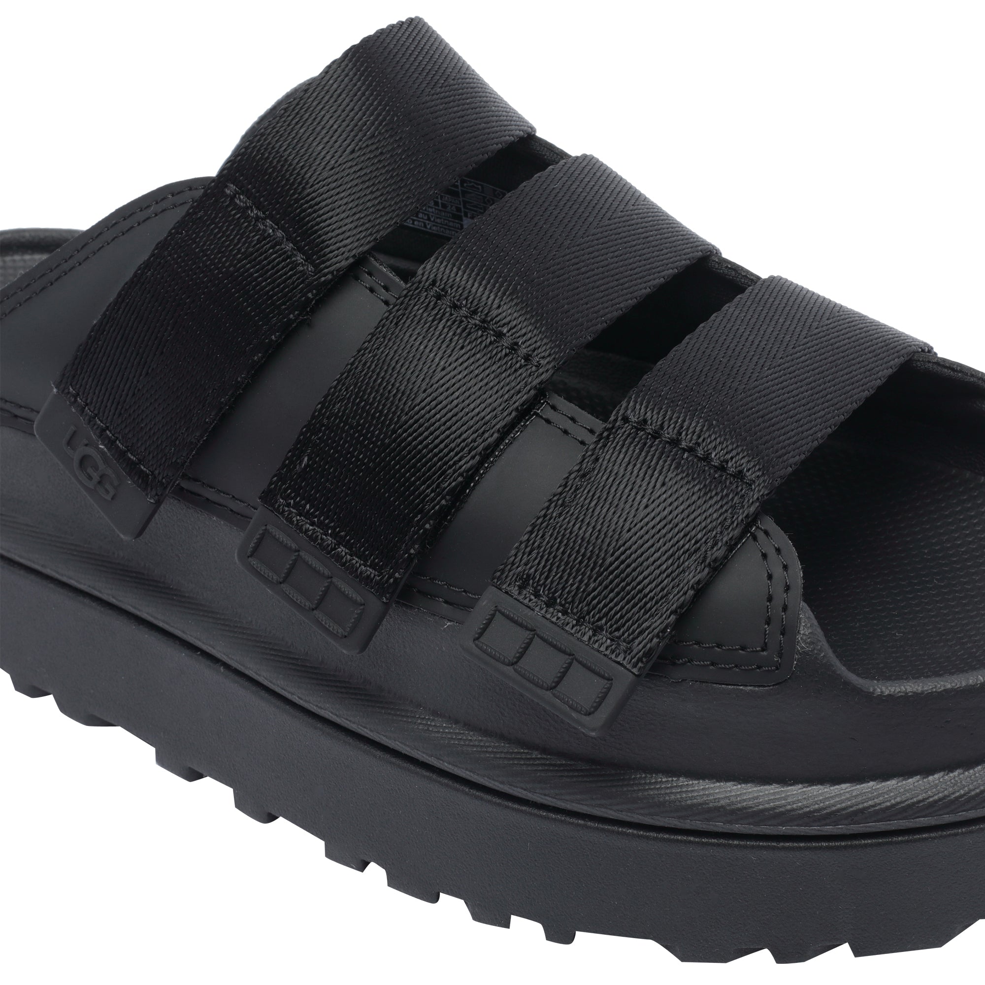 Ugg Sandals Black Fabric/rubber Sole