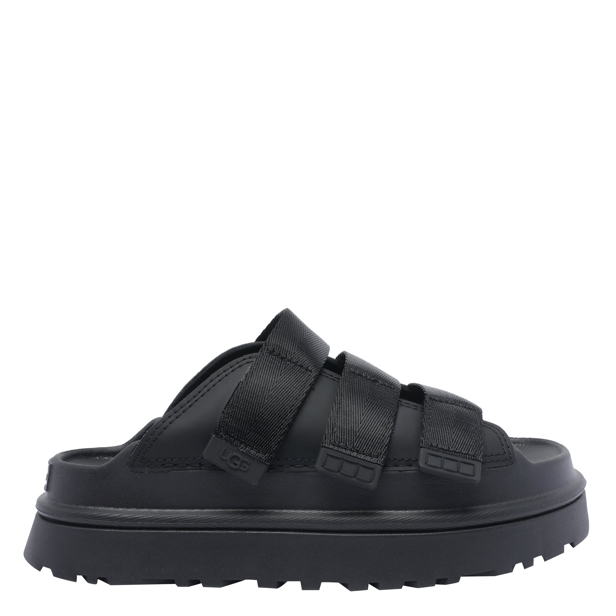 Ugg Sandals Black Fabric/rubber Sole