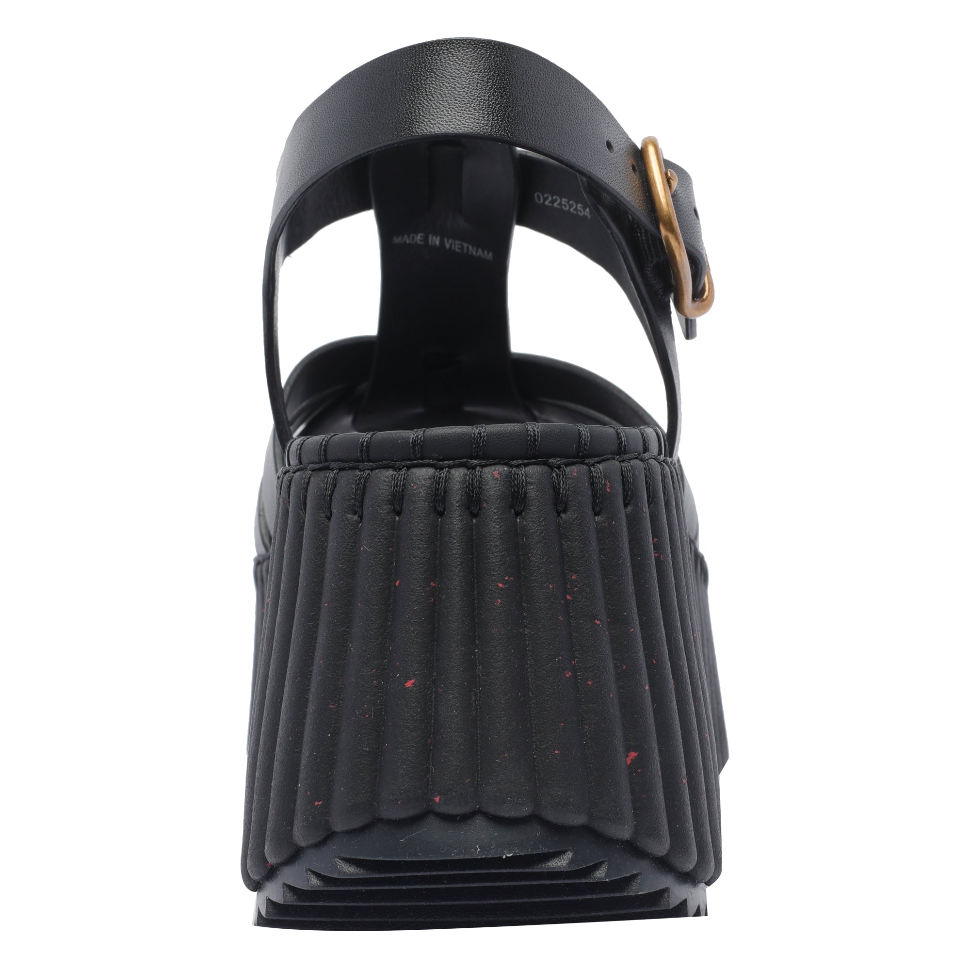 Chloè Sandals Black Calf Leather/rubber Sole