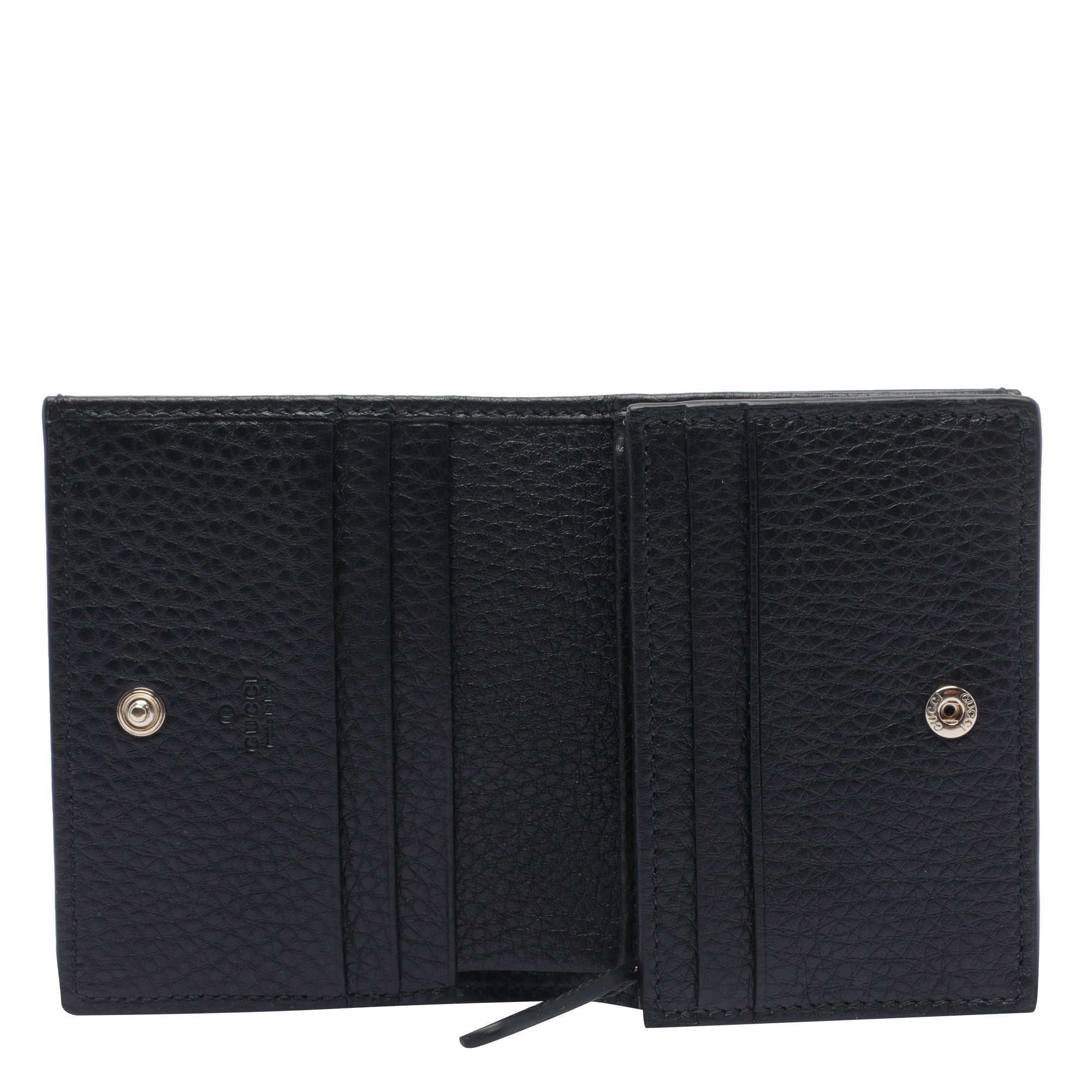 Gucci Wallets Black Calf Leather