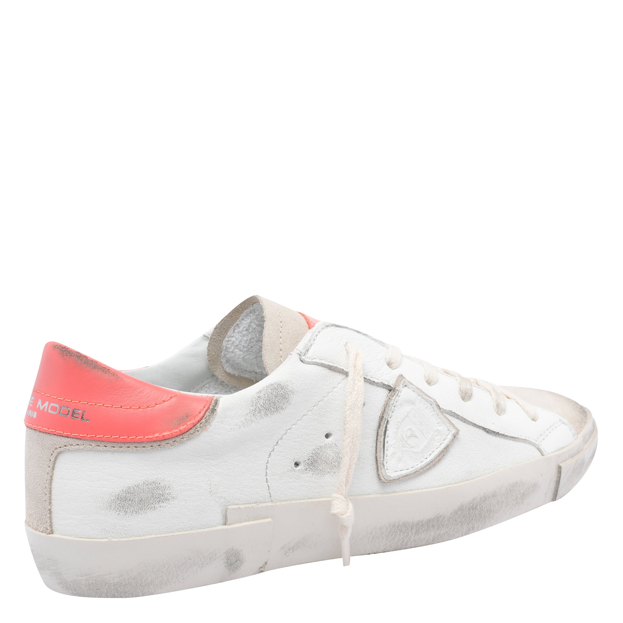 Philippe Model Sneakers White Calf Leather/rubber Sole