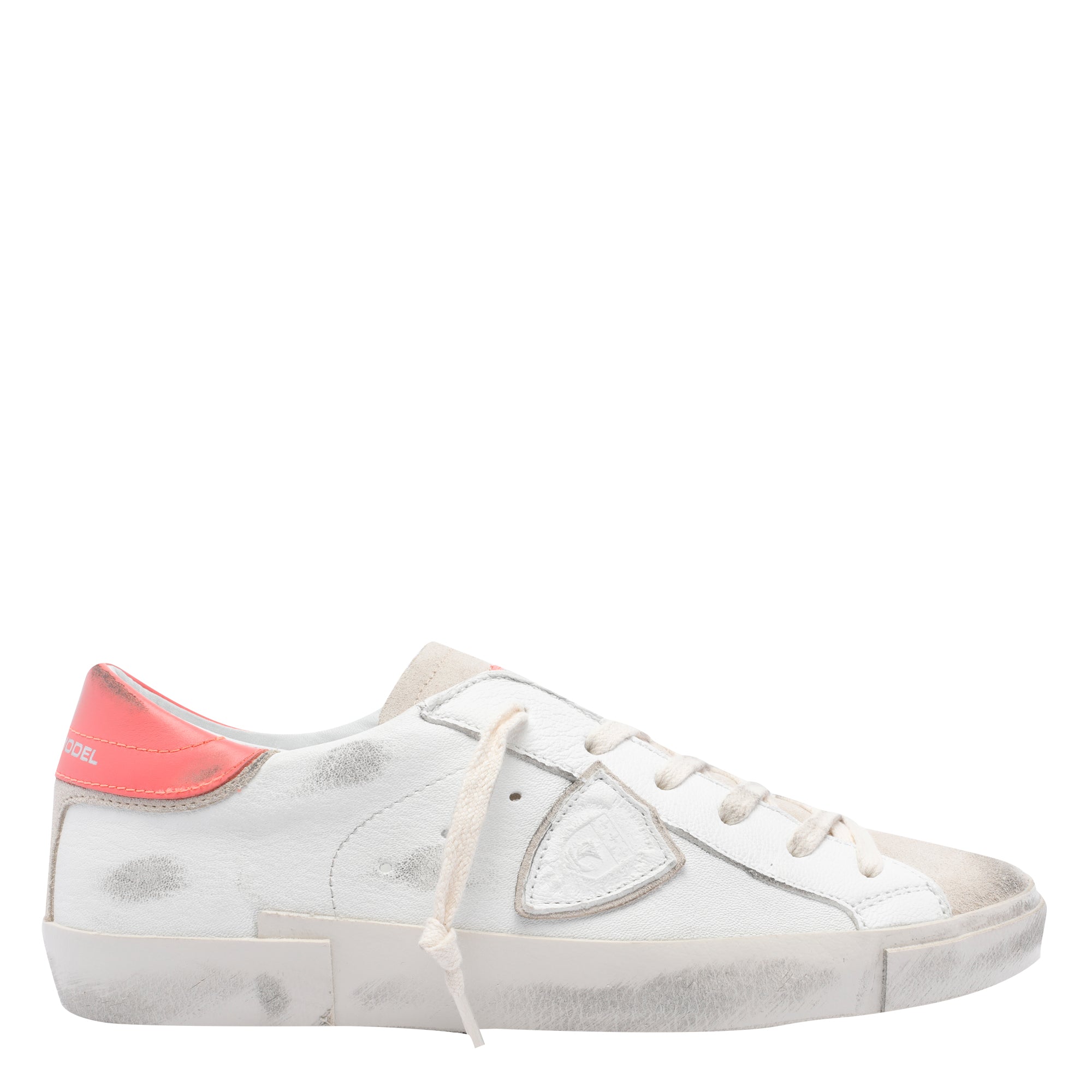 Philippe Model Sneakers White Calf Leather/rubber Sole