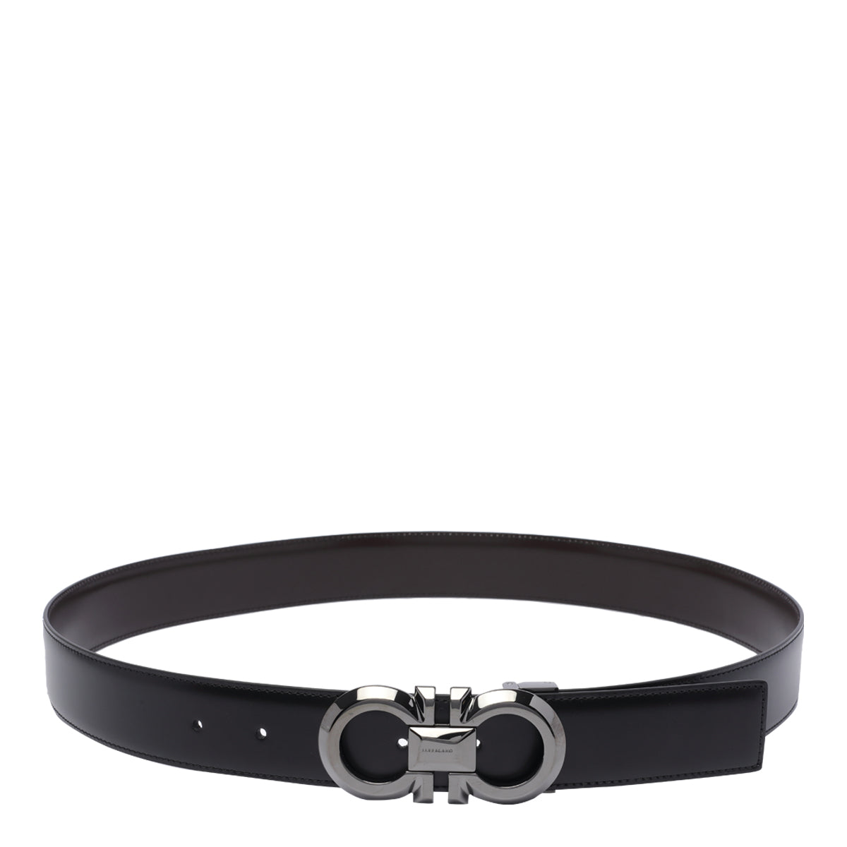 Ferragamo Belts Black Calf Leather