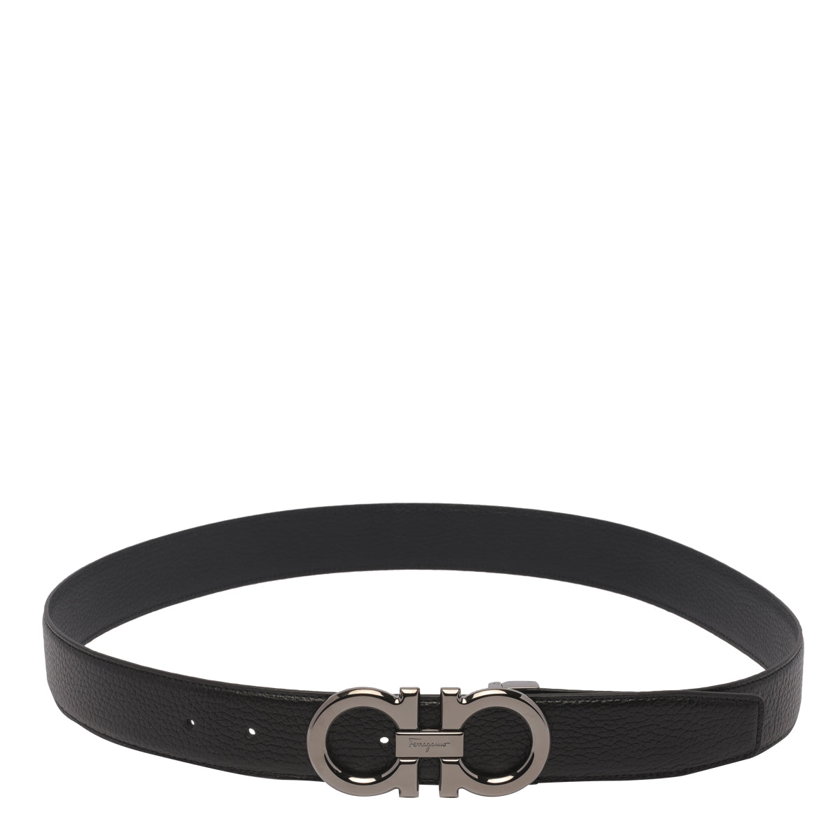 Ferragamo Belts Black Calf Leather
