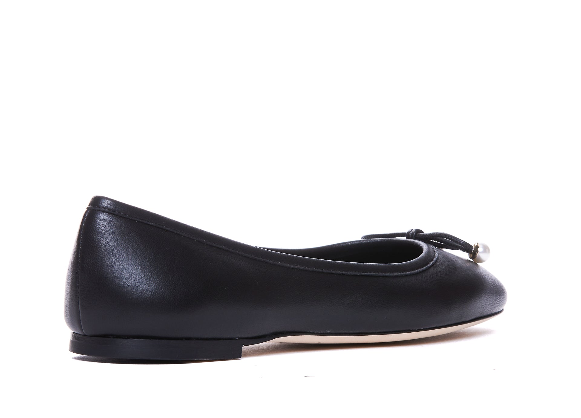 Jimmy Choo Flat Shoes Black Calf Leather/leather Sole