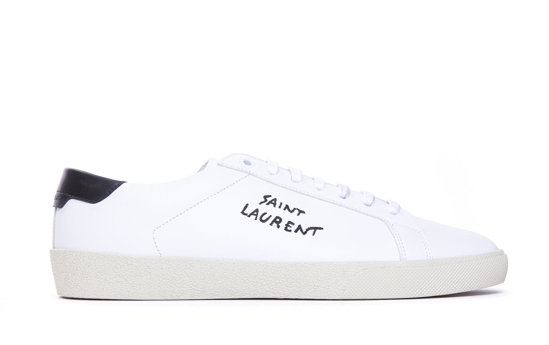 Saint Laurent Sneakers White Calf Leather/rubber Sole